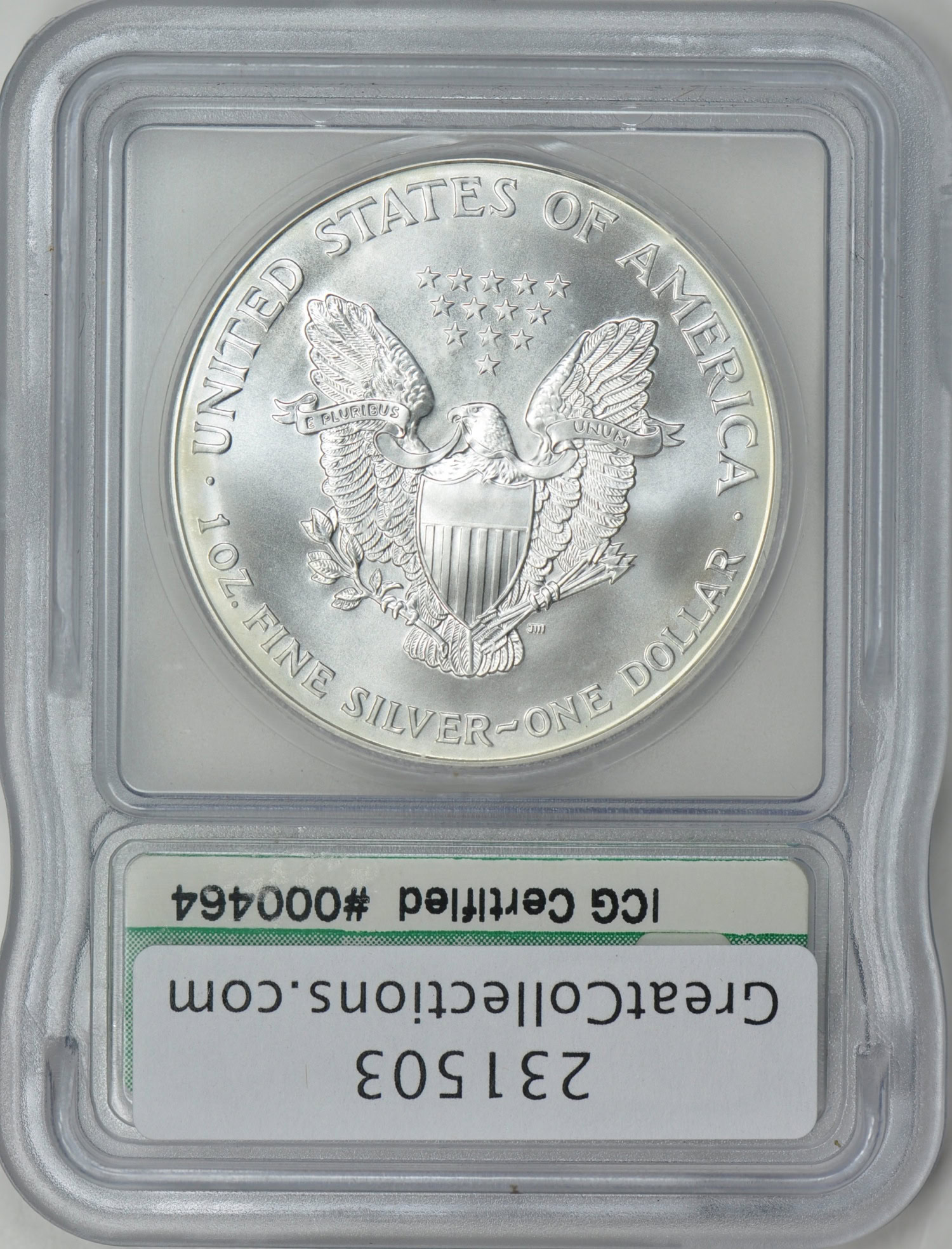 2000-(W) $1 Silver Eagle (From the Millennium Set) ICG MS-69 (Item