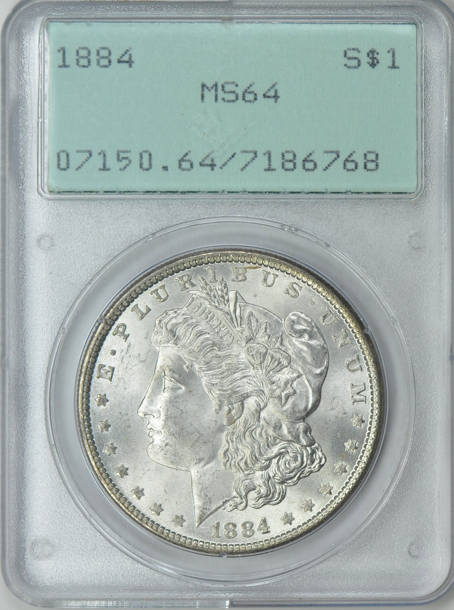 1884 Silver Dollar PCGS MS64 OGH (1st Gen) (Item 237625