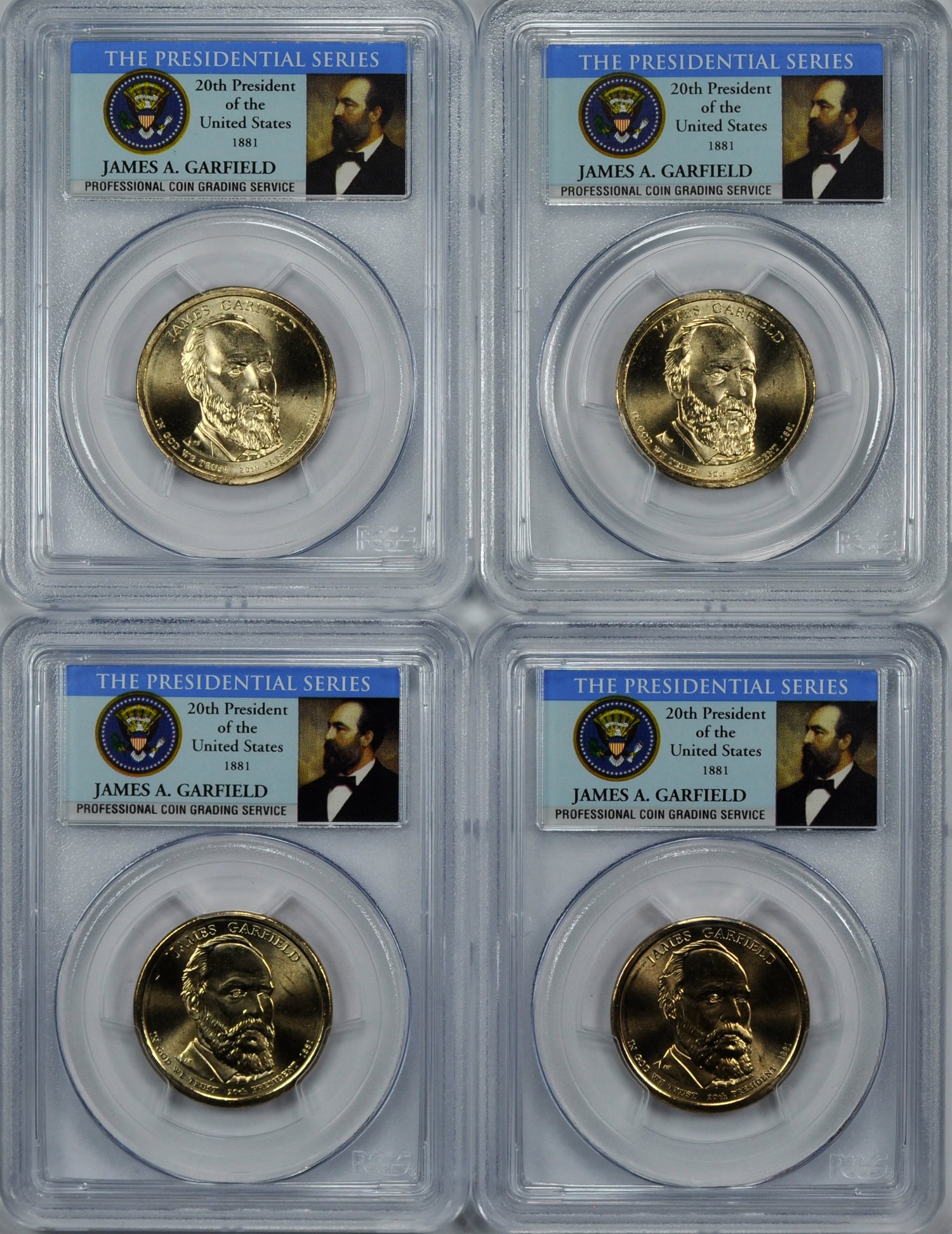 2011-P and 2011-D Presidential Dollar James A. Garfield - First