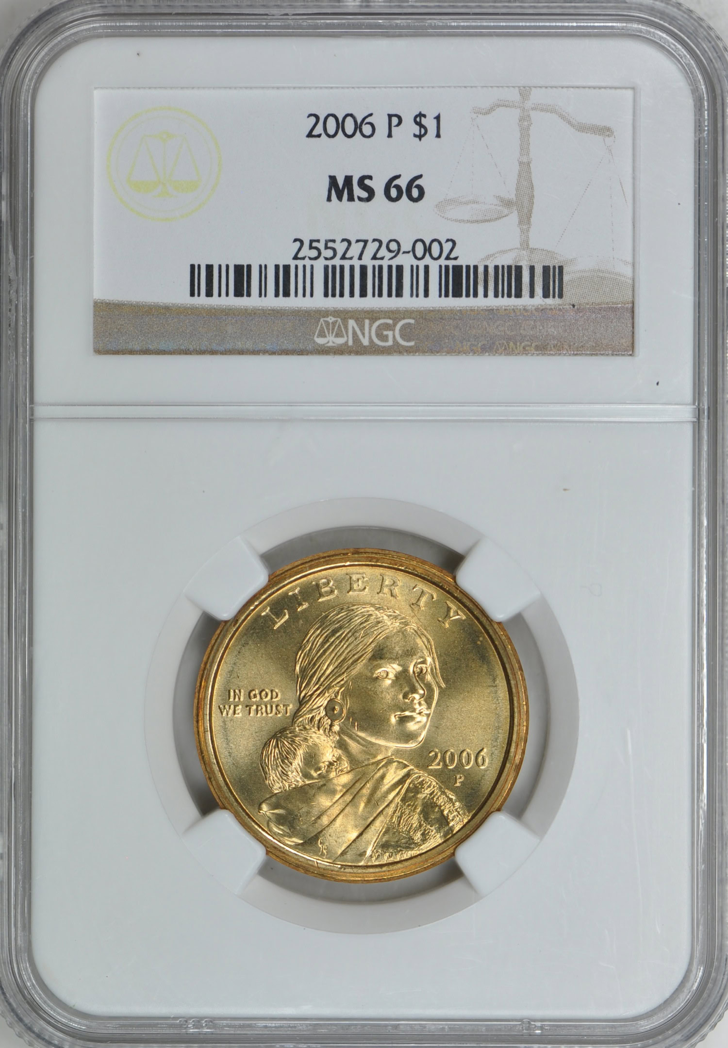 2006-P Sacagawea Dollar NGC MS-66 (Item 271245) | GreatCollections