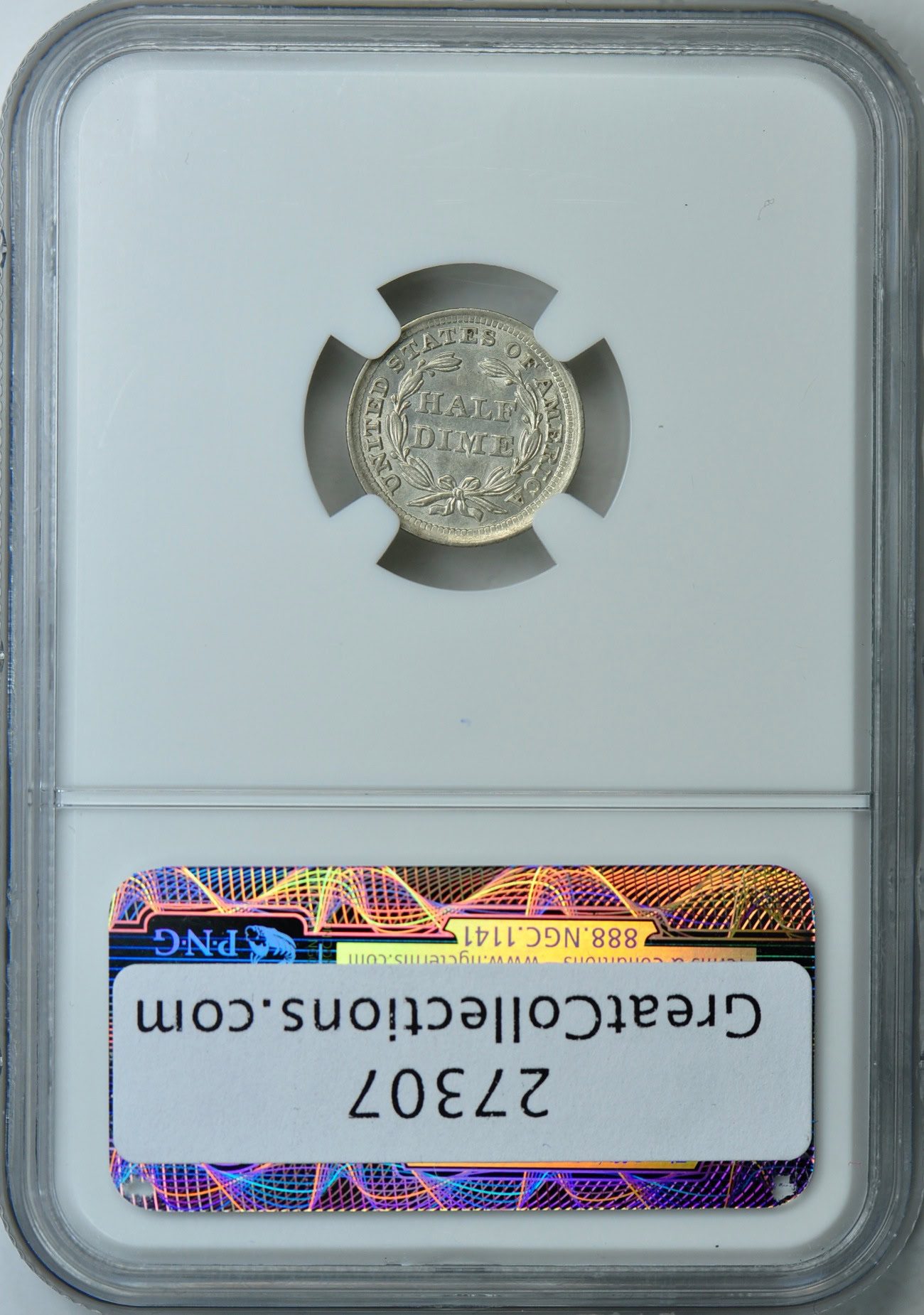 Common ‎– The Common Collection❗️ 1858 Seated Liberty Half Dime NGC MS-63 (Item 27307