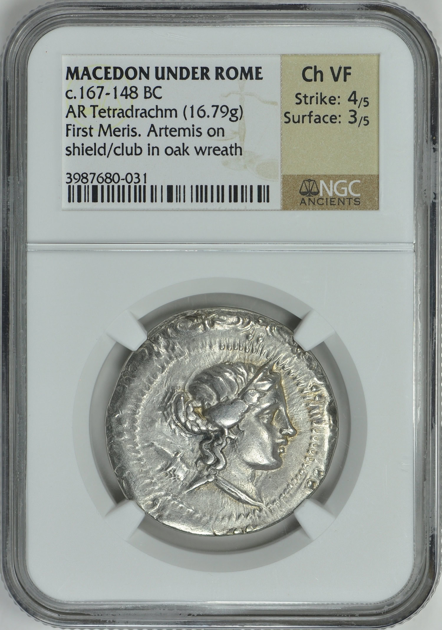 Ancient Macedon Under Rome c.167-148 BC AR Tetradrachm (16.79g
