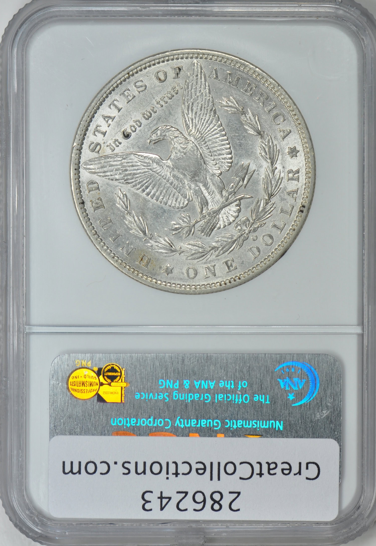 Mint Error 1886-O $1 Morgan Silver Dollar Rotated Dies NGC AU-53