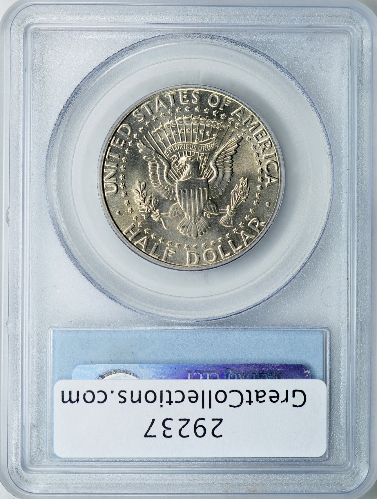 Mint Error 1997-P Kennedy Half Dollar Die Crack Obverse PCGS MS-65