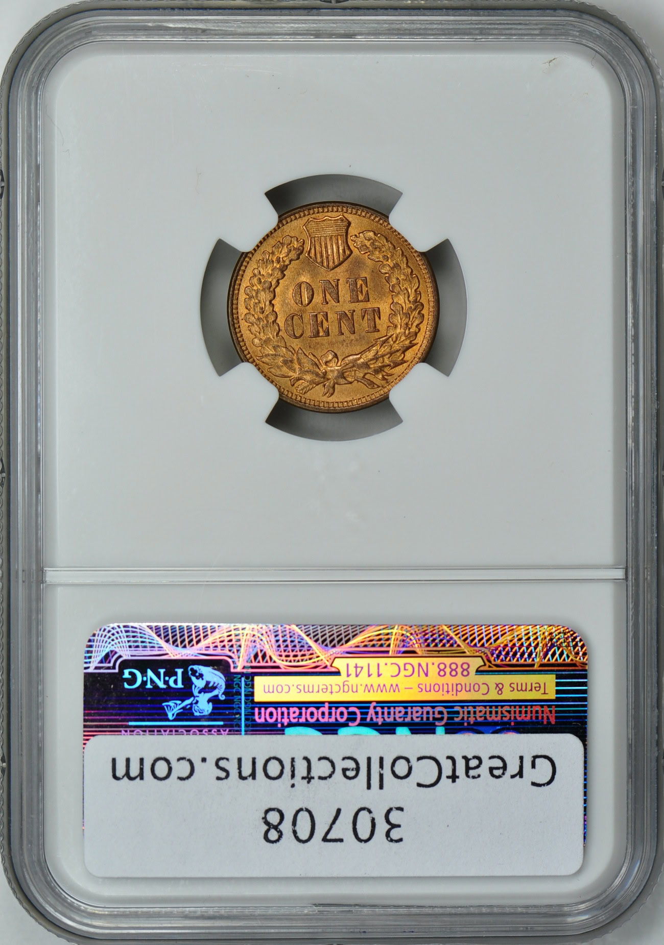 1908 Indian Cent NGC MS-64 RD (Item 30708) | GreatCollections Coin