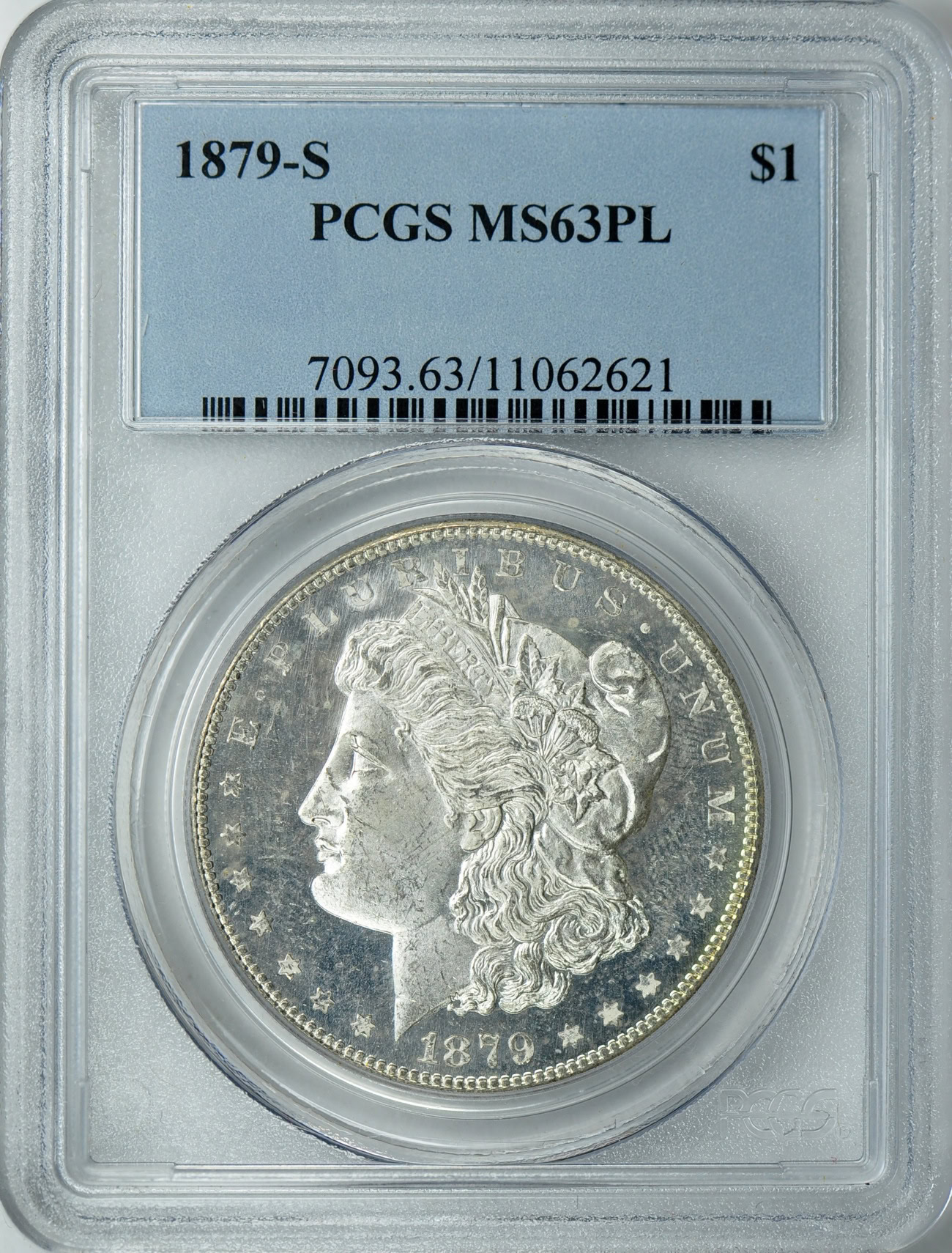 1879-S Morgan Silver Dollar PCGS MS-63 PL (Item 31321