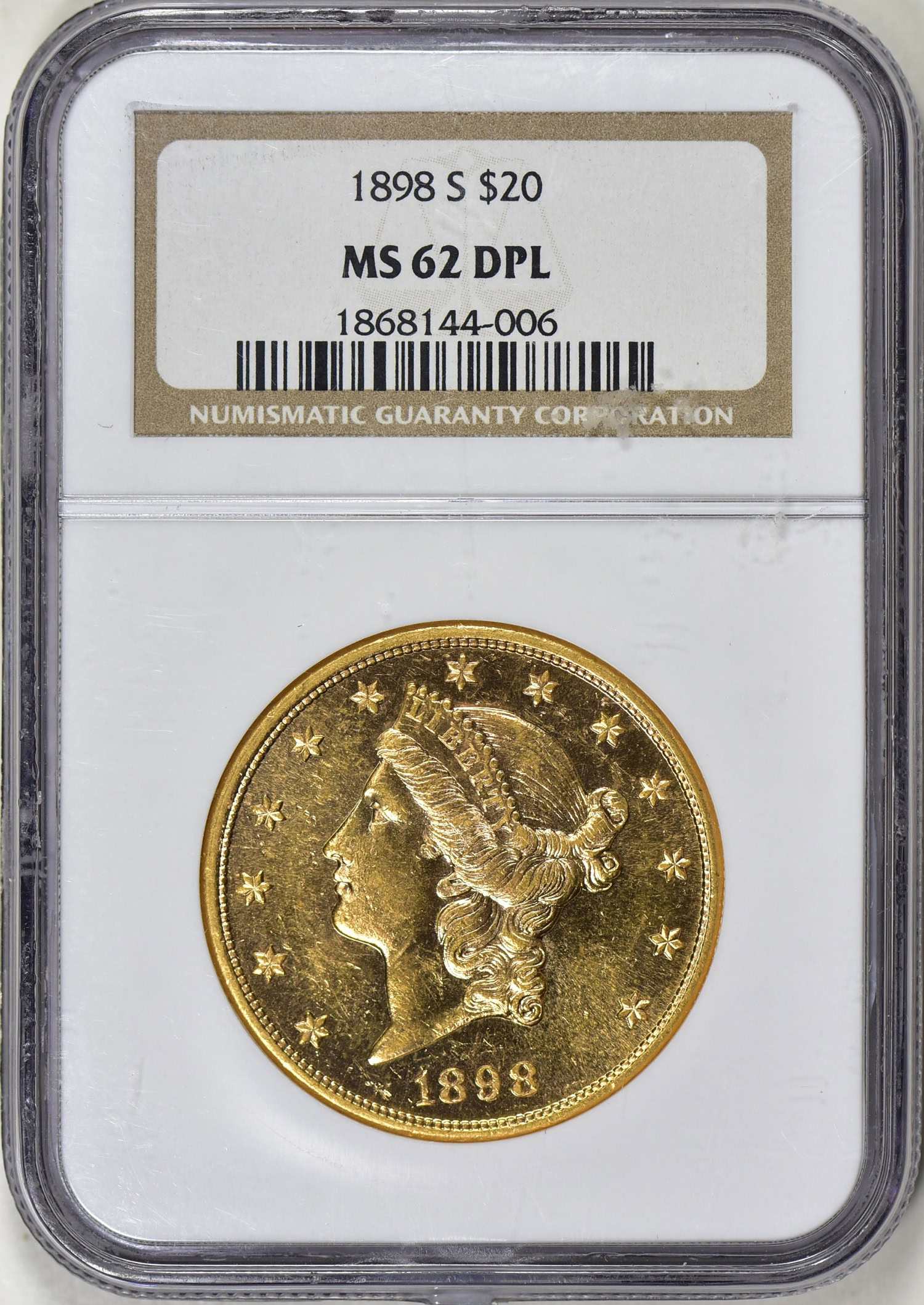 1898-S Liberty Gold Double Eagle NGC MS-62 DMPL (Item 349793