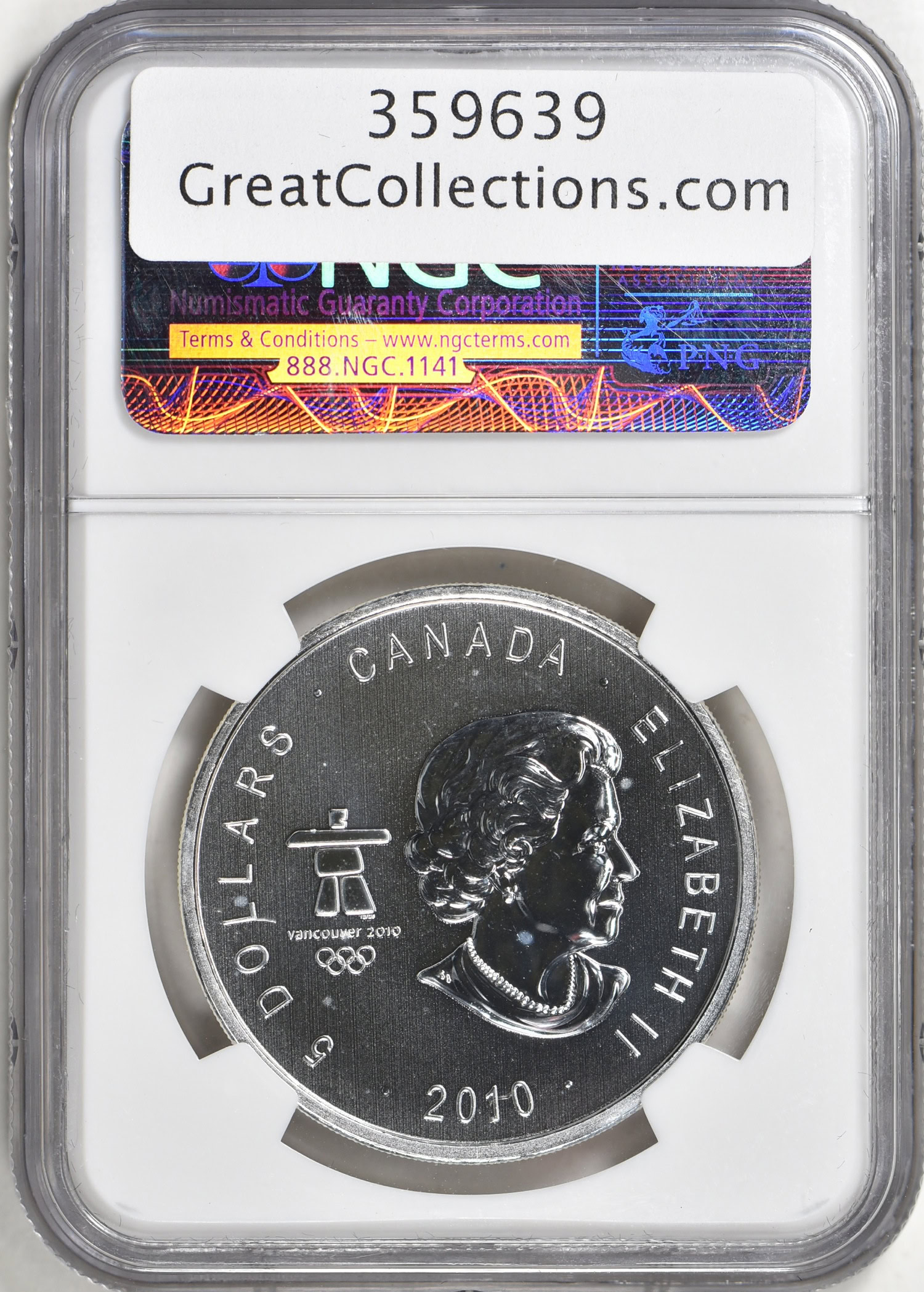 2010 英国 ロンドン五輪 5ポンド銀貨 NGC PF69 Canada 2010 S$5 Silver Vancouver 2010 Olympics NGC MS-69 | NGC