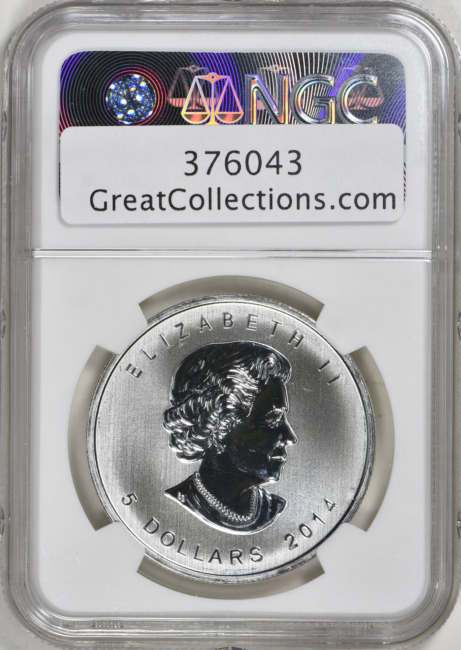 Canada 2014 S$5 Silver Birds of Prey - Peregrine Falcon NGC MS-69