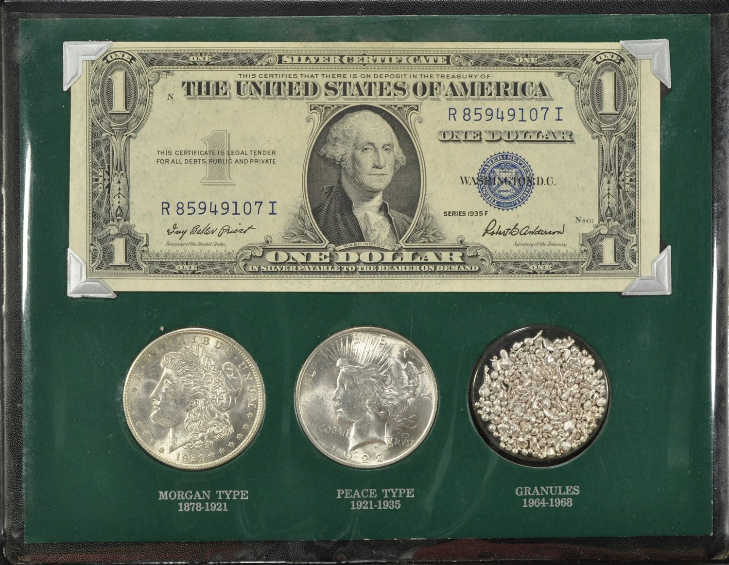 The Silver Story 1921 Morgan Silver Dollar, 1922 Peace Silver
