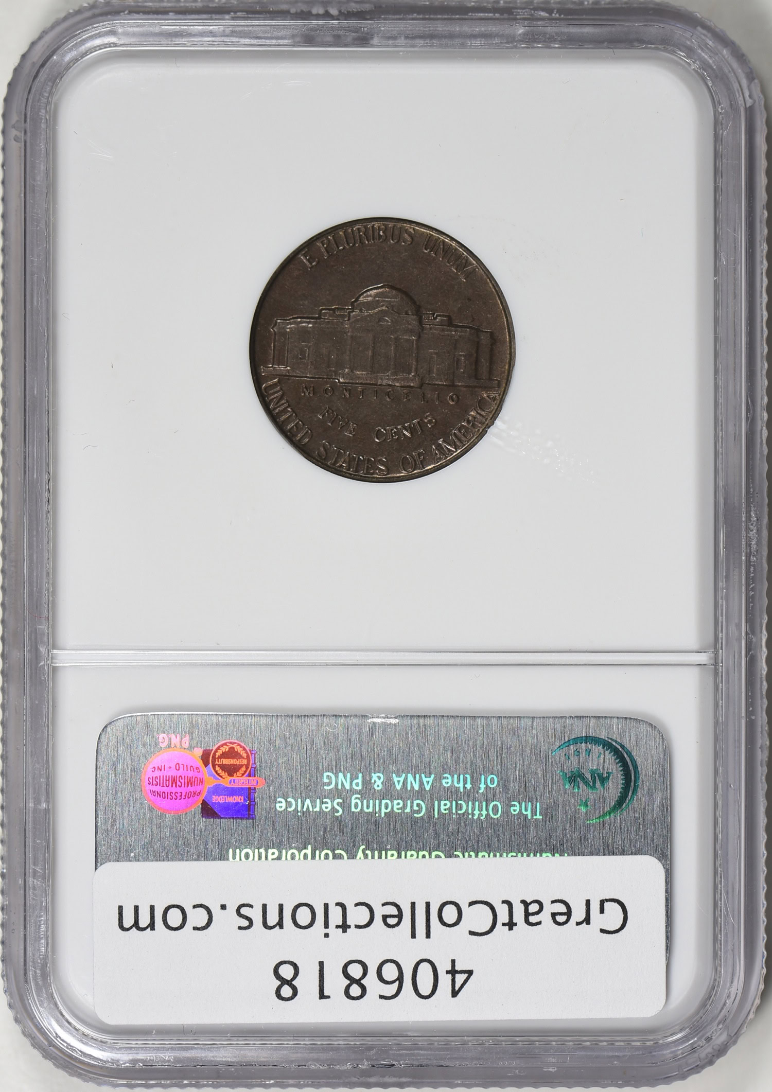 Mint Error 1959 Jefferson Nickel Improperly Annealed Planchet NGC