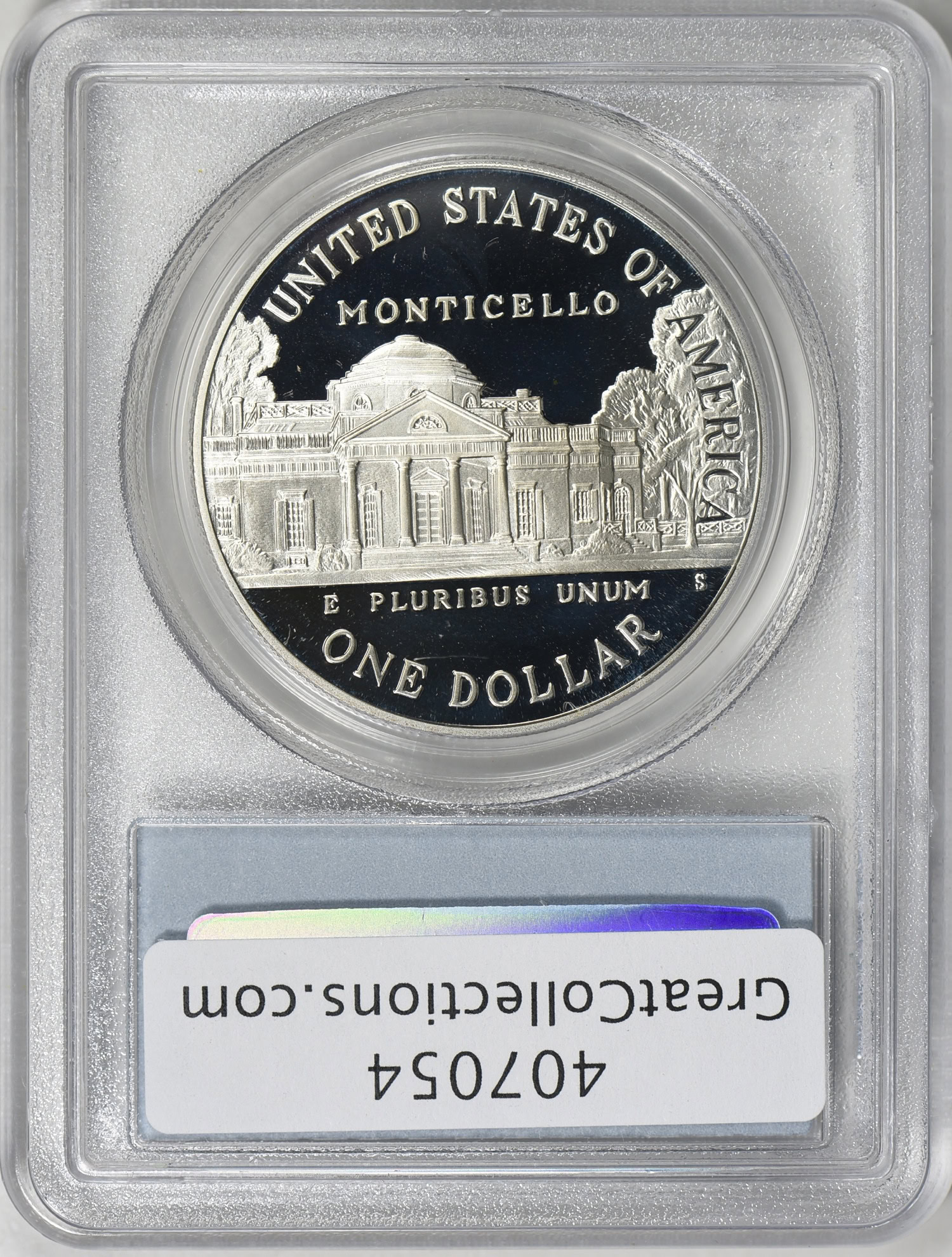 1993-S Thomas Jefferson Silver Dollar PCGS Proof-69 DCAM (Item