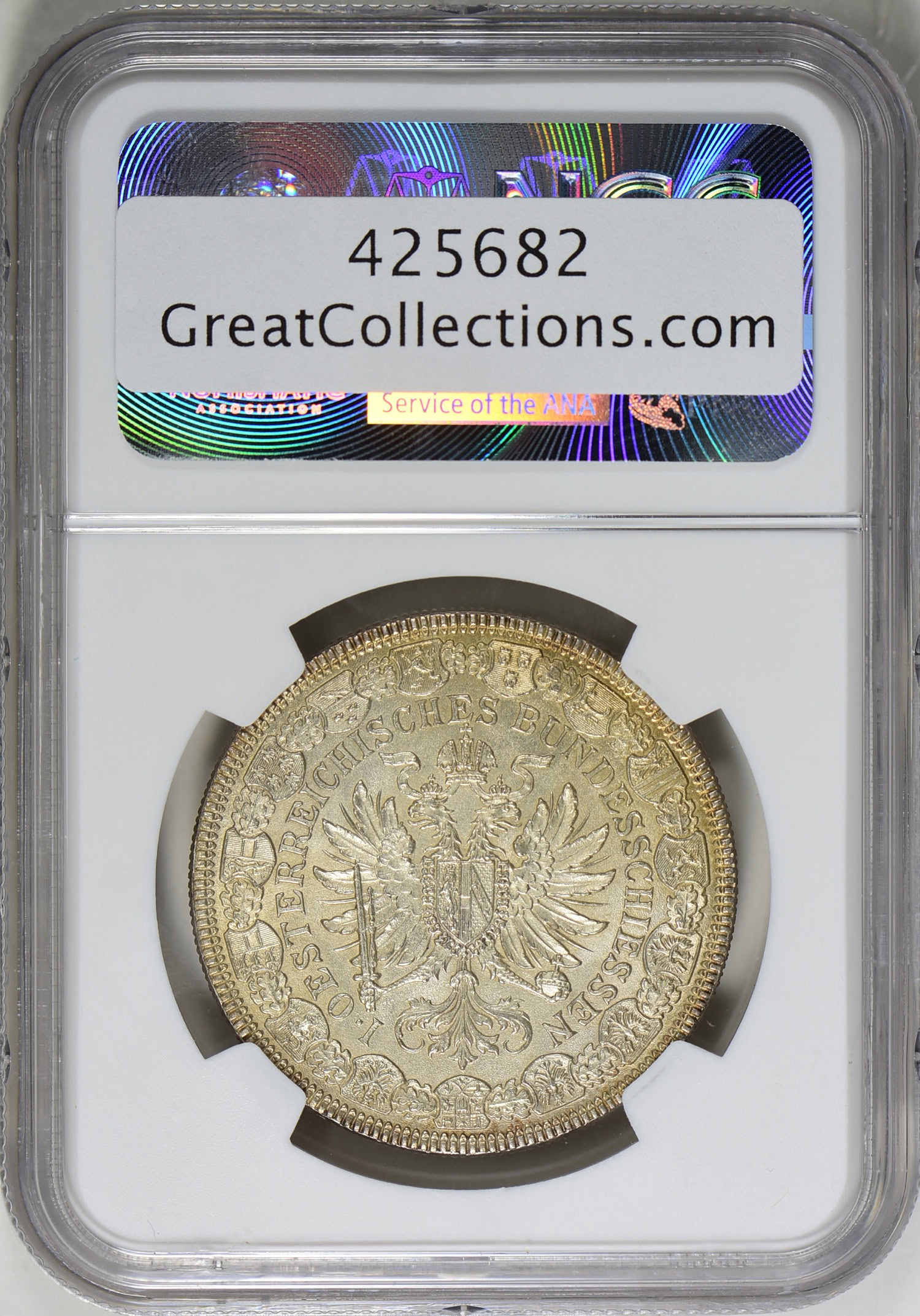 ヴィンテージロールチケット② Austria 1880 Silver 2 Florin Shooting Festival NGC MS-63 | NGC