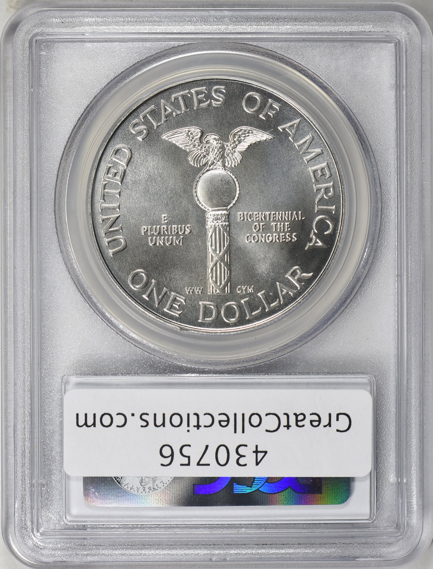 1989-D Congress Bicentennial Silver Dollar PCGS MS-70 (Item 430756 ...