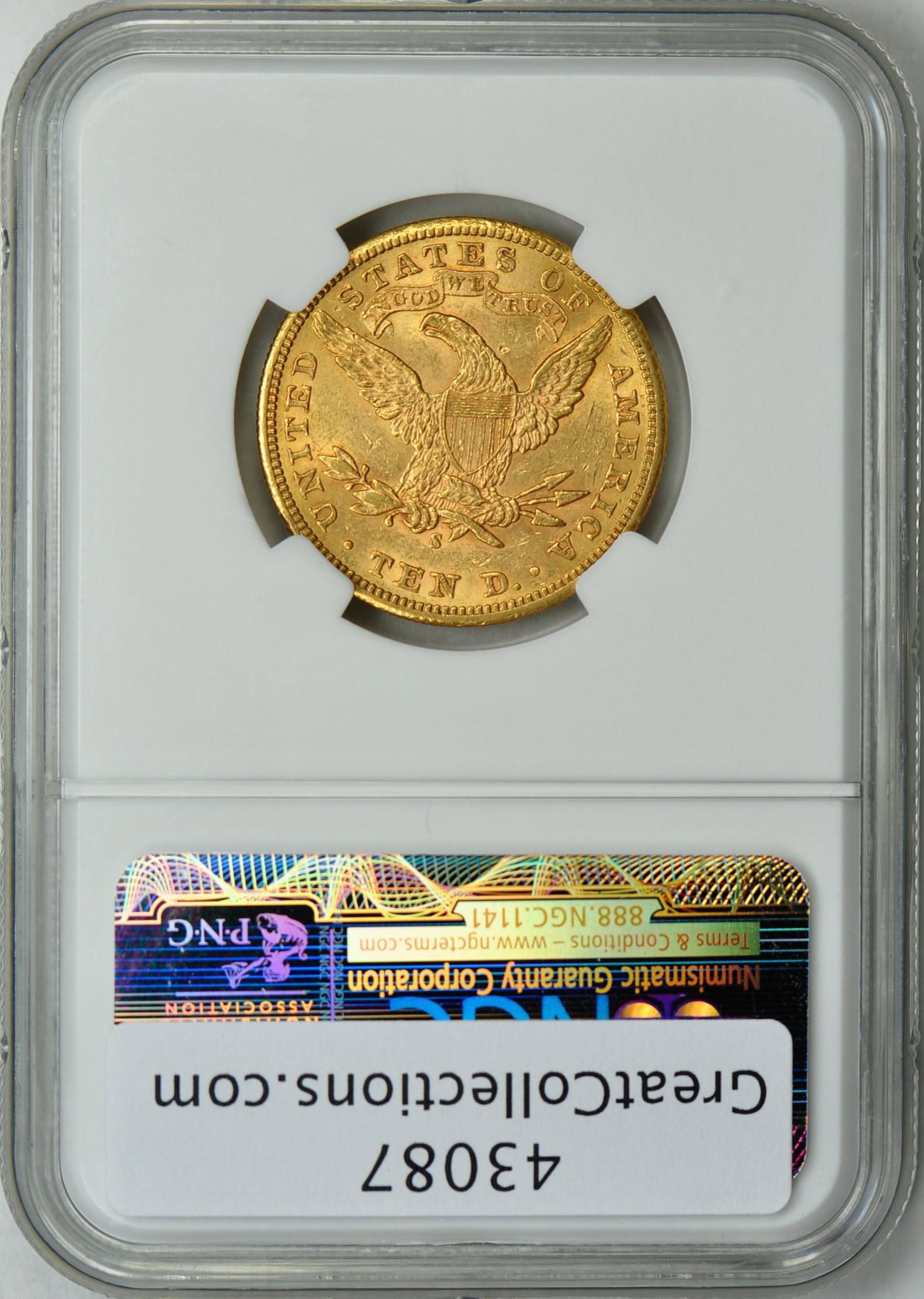 1901-S Liberty Gold Eagle NGC AU-58 (Item 43087
