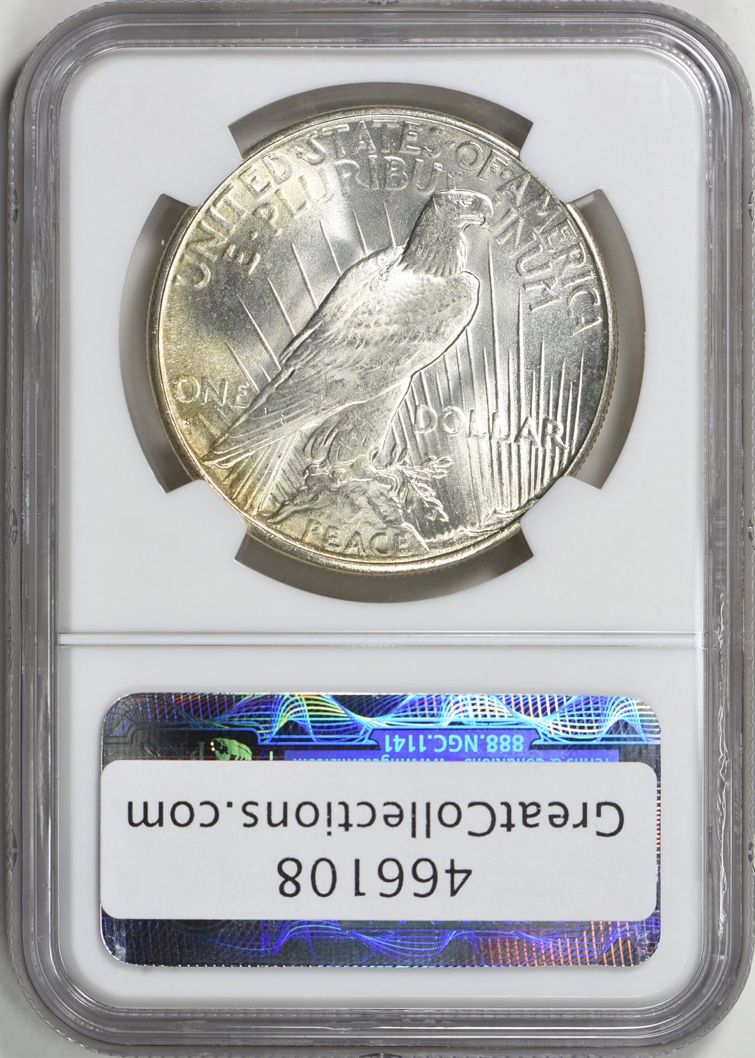 1927-S Peace Silver Dollar NGC MS-64 (Item 466108