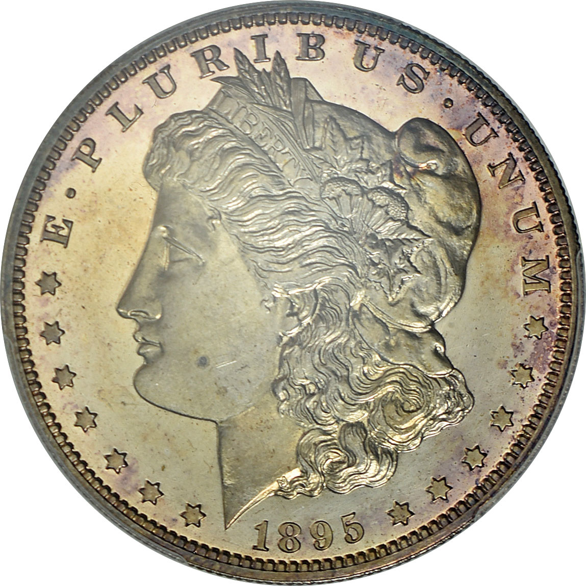 1895 Morgan Silver Dollar PCGS Proof-64 CAMEO (CAC Green) (Item