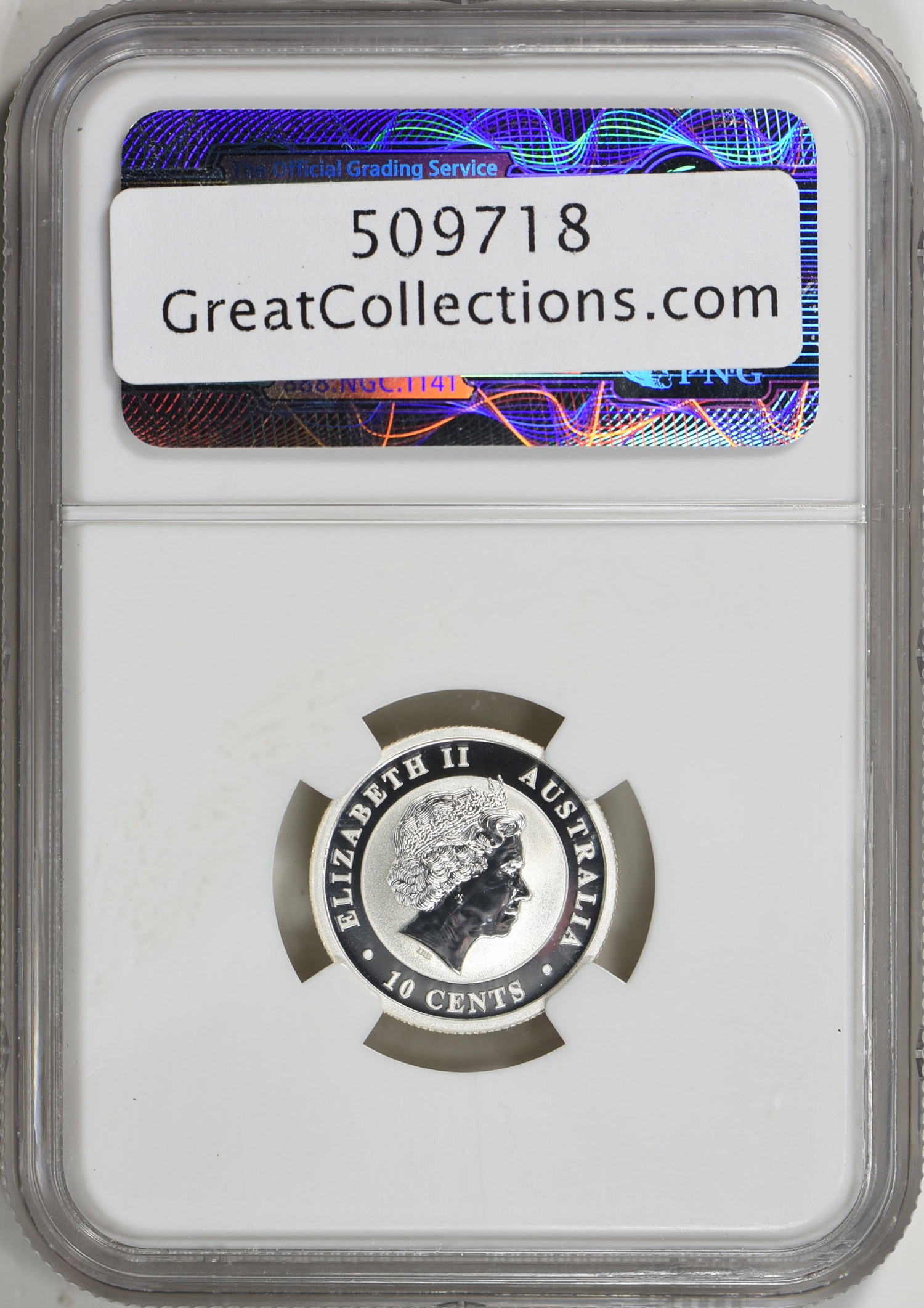 Australia 2012-P Silver 10 Cents Koala Early Releases NGC MS-70