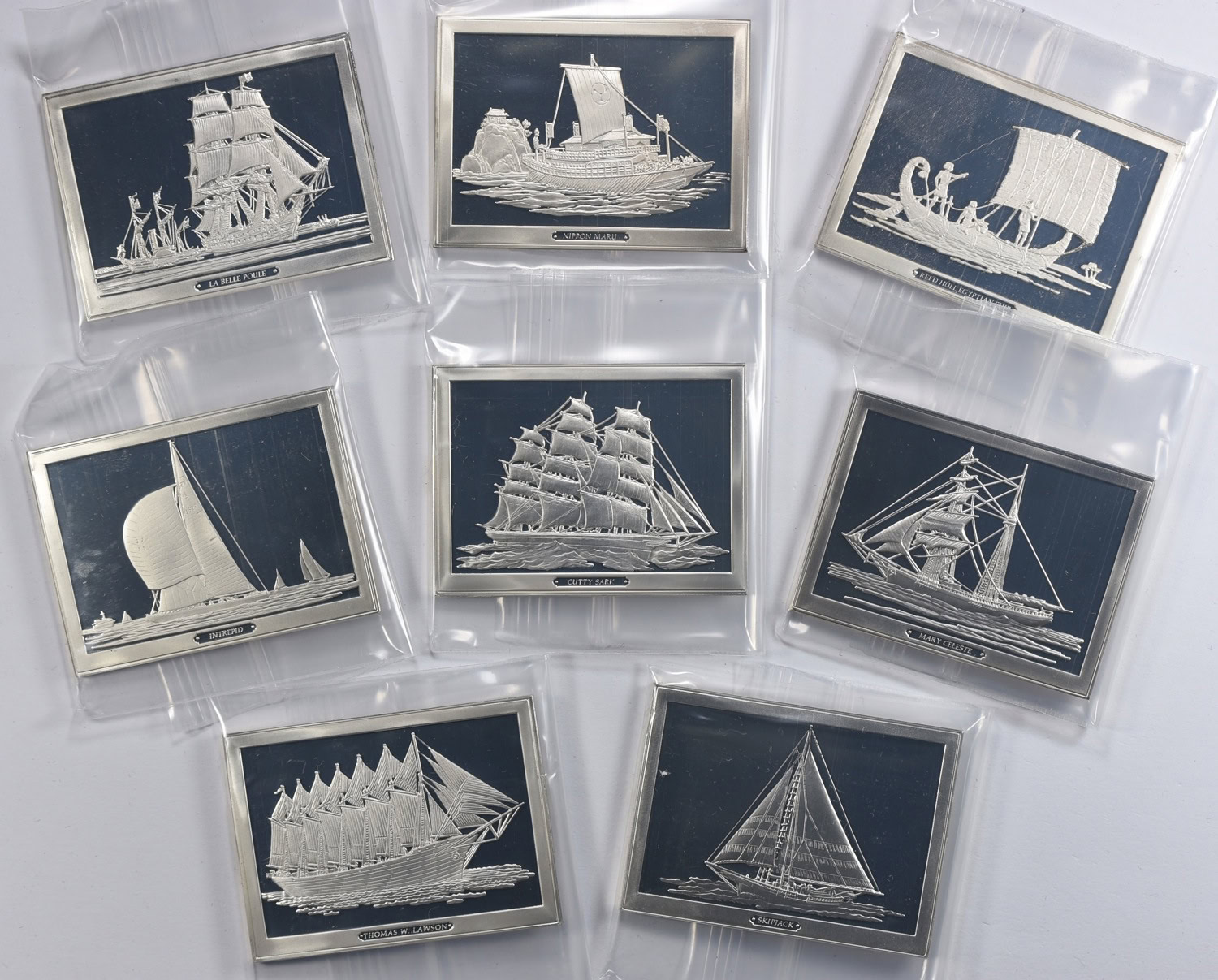 Franklin Mint Great Sailing Ships of History Sterling Silver Proof