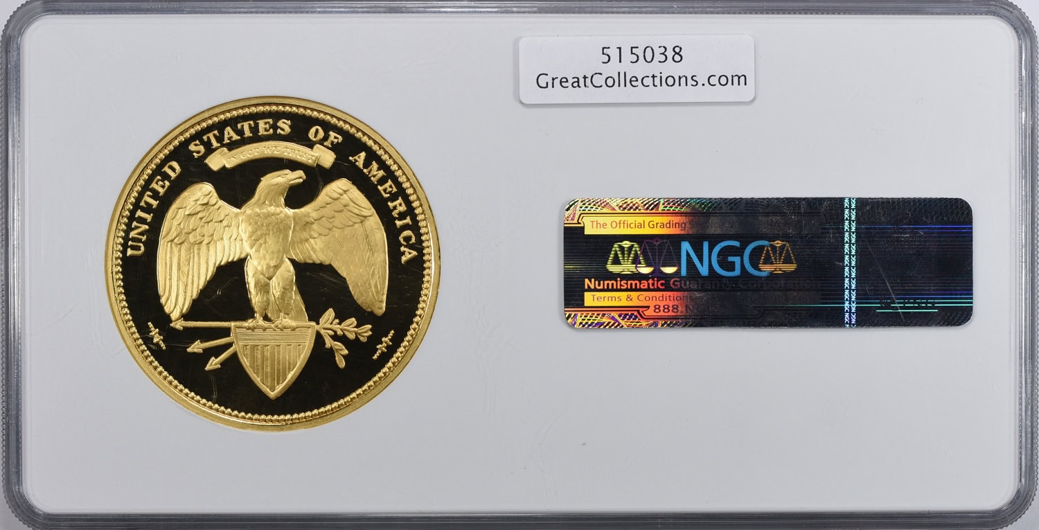 1876 (Struck 2010) $100 Gold Union Proposed Design 5 Ounce Pure 