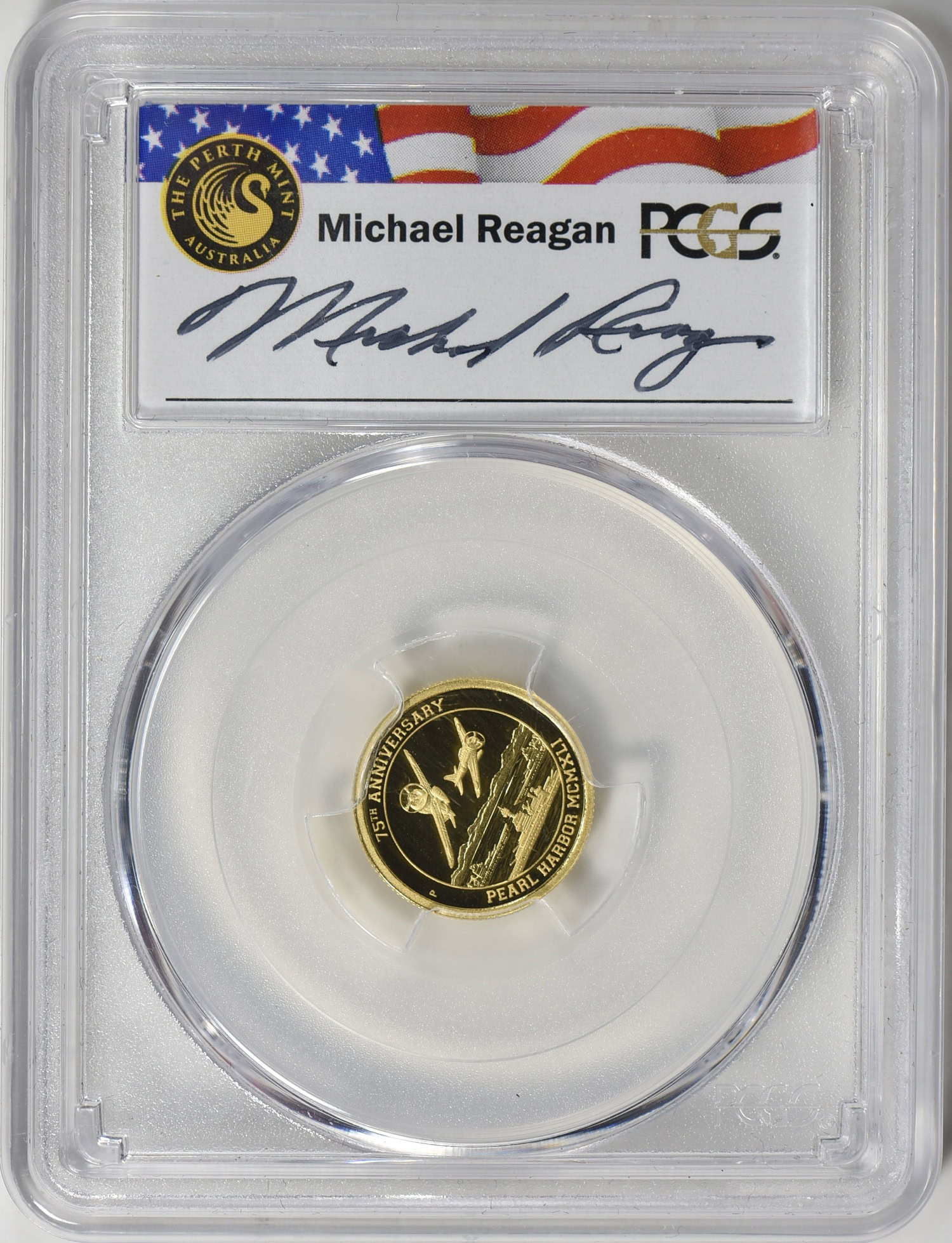 Tuvalu 2016-P Gold $15, $25, and $100 Pearl Harbor Set PCGS Proof
