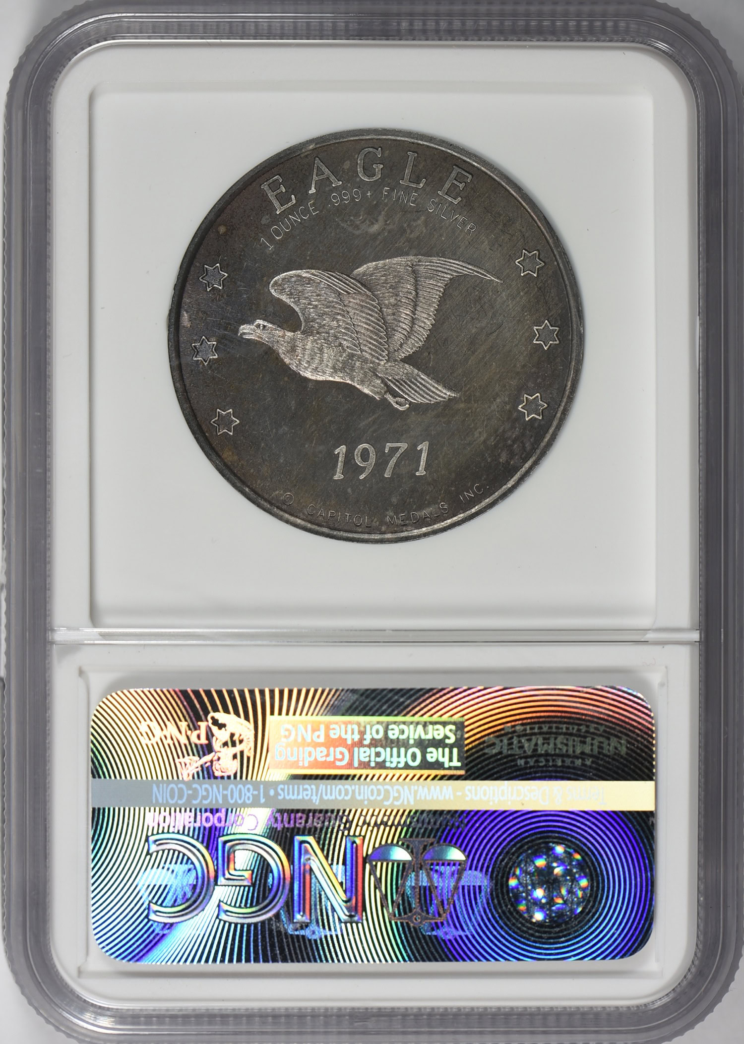 1971 Schultz & Company of High Point, North Carolina Silver Rounds