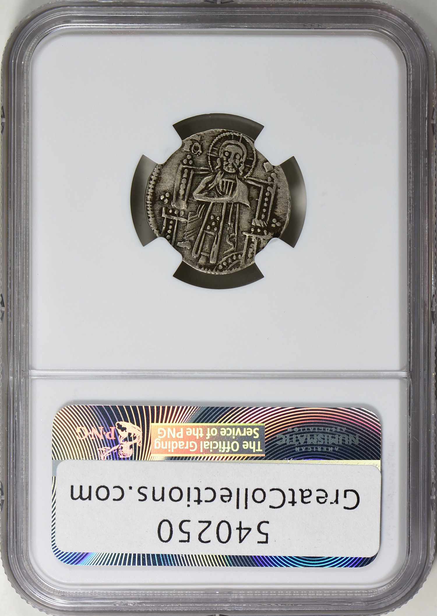 Italy, Venice. Andrea Dandolo (1343-1354) Silver Grosso Paolucci-2