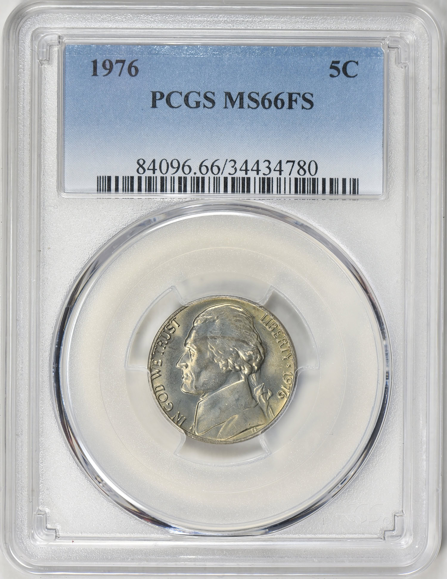 1976 Jefferson Nickel PCGS MS-66 FS (Item 545732