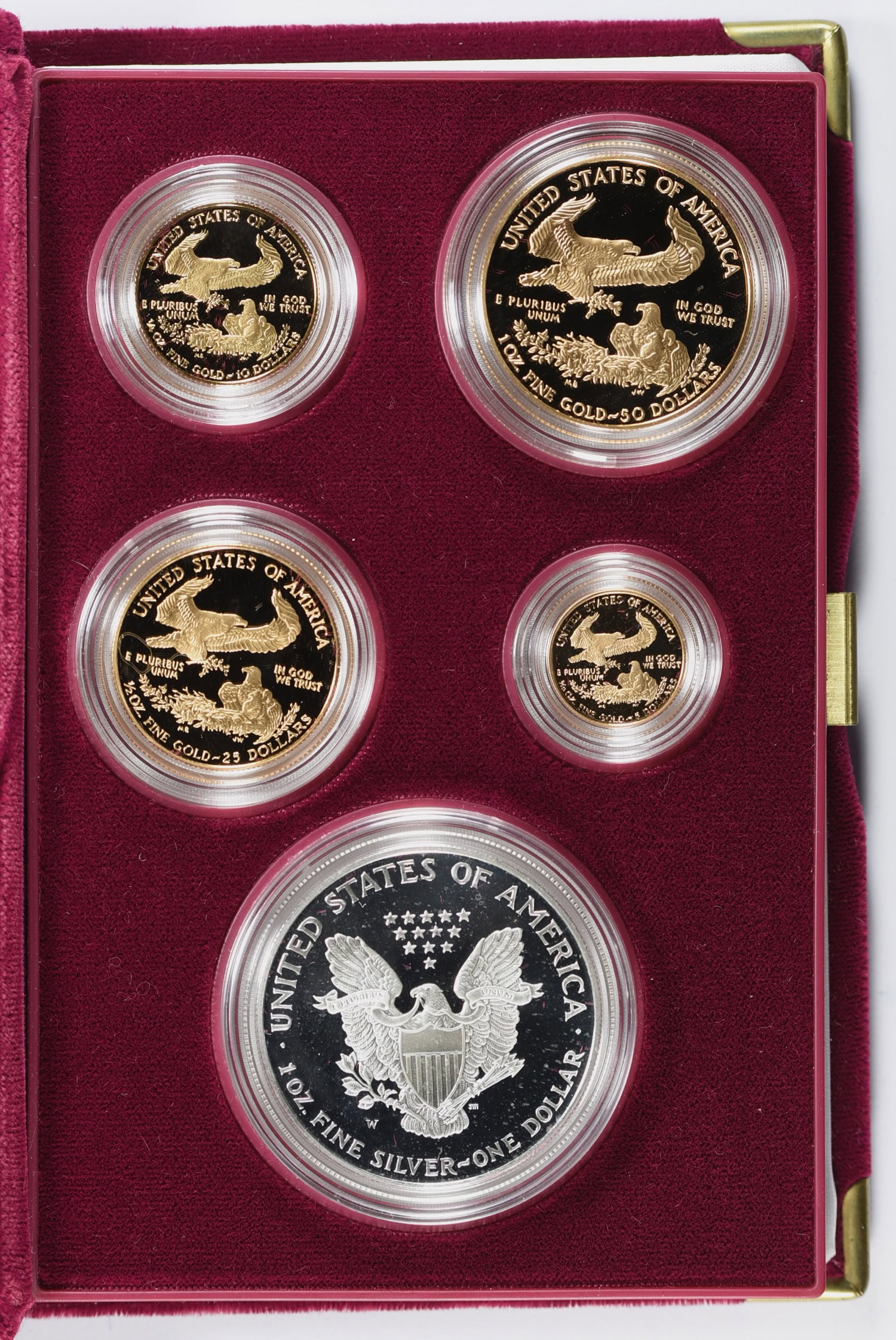 未開封 10th ANNIVERSARY SPECIAL SET 1995-W Silver and Gold Eagle Proof 10th Anniversary Set