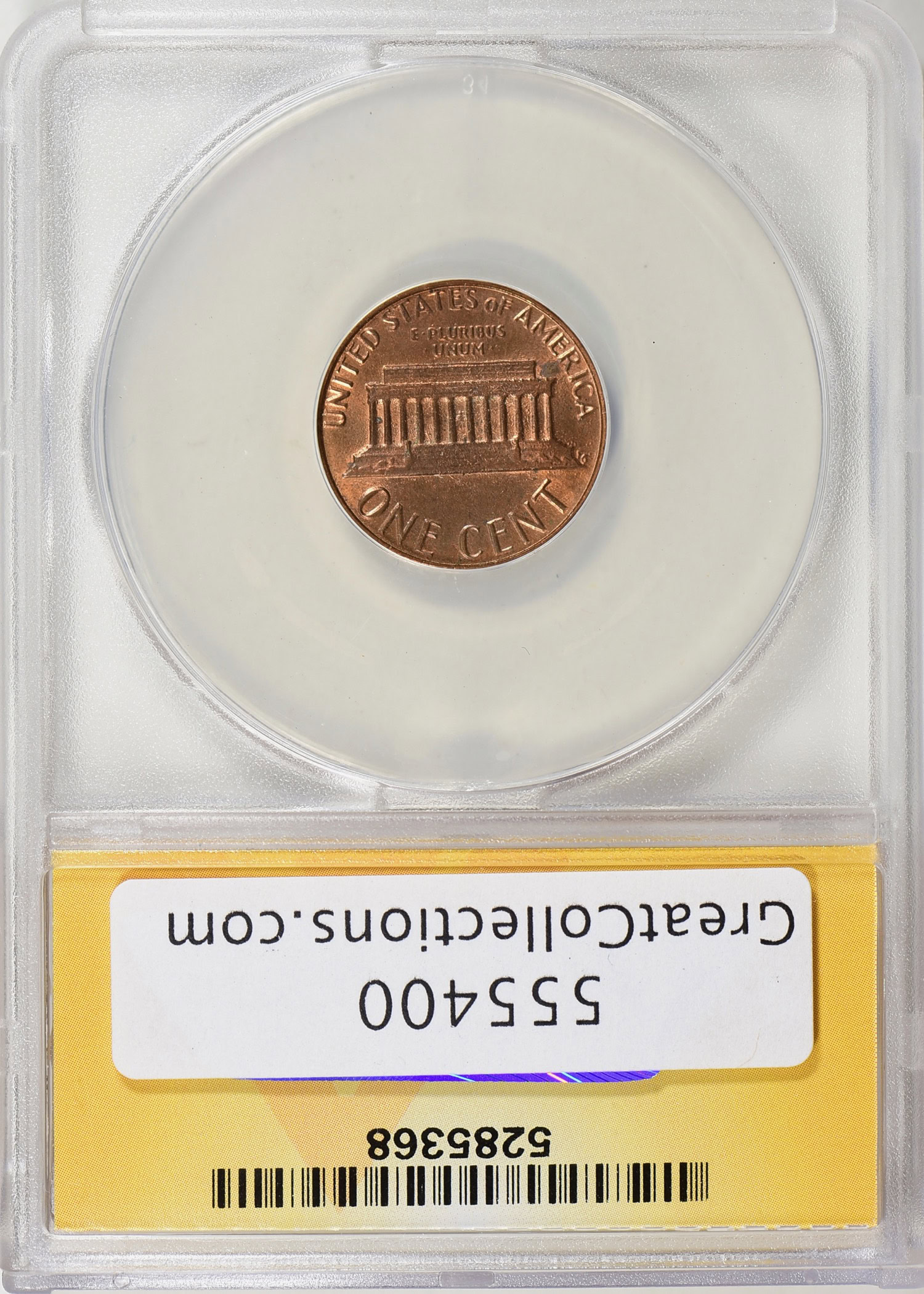 1983 Lincoln Cent DDR-002 FS-802 ANACS AU-55 BN (Item 555400