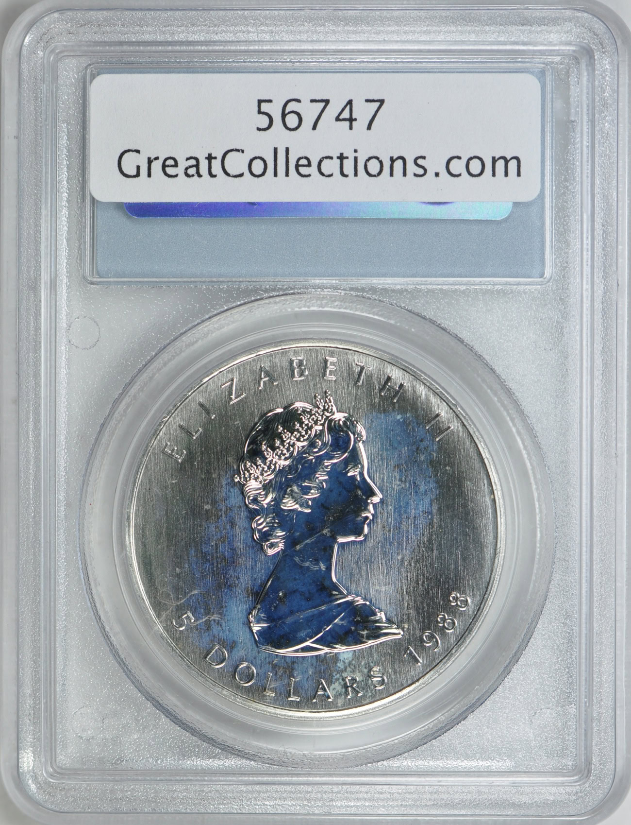 Canada 1988 S$5 Silver Maple Leaf PCGS MS-67 (Item 56747