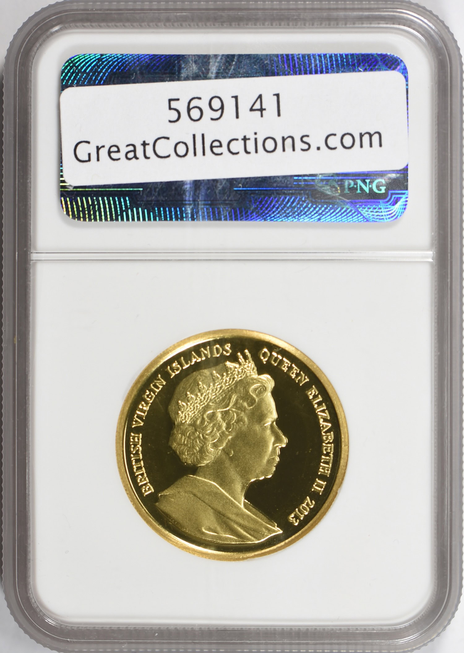 British Virgin Islands 2013 G$125 Gold John F. Kennedy Ultra High