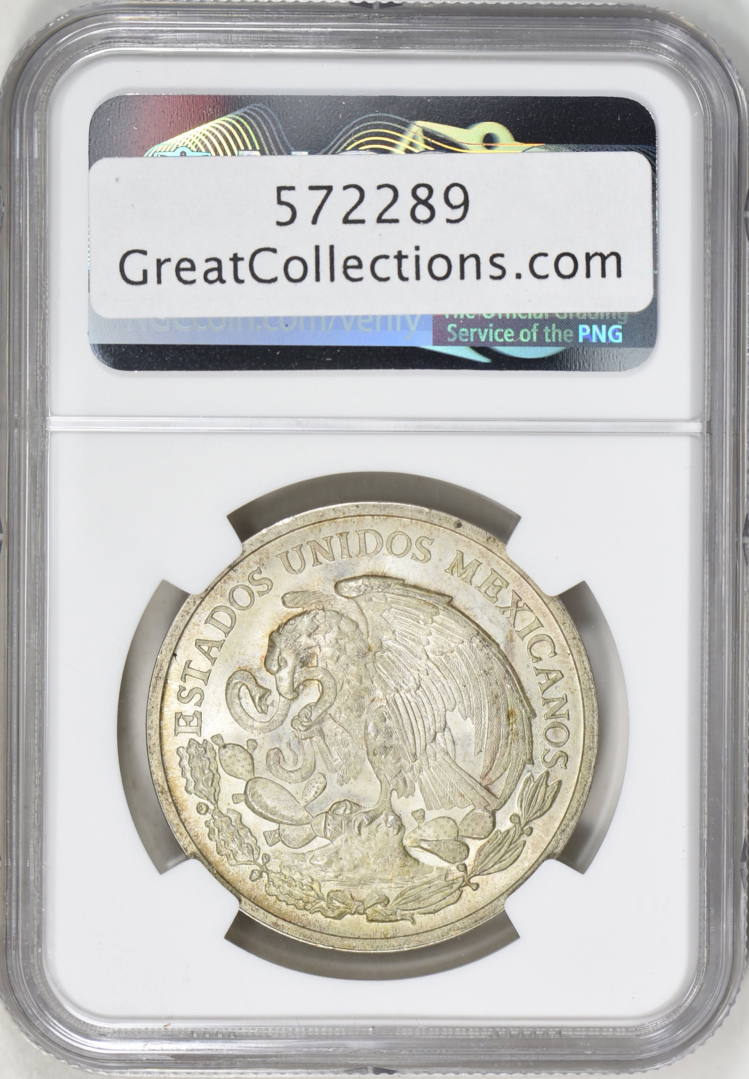 Mexico 1962-Mo Silver Grove-800a Battle of Cinco De Mayo NGC MS-67