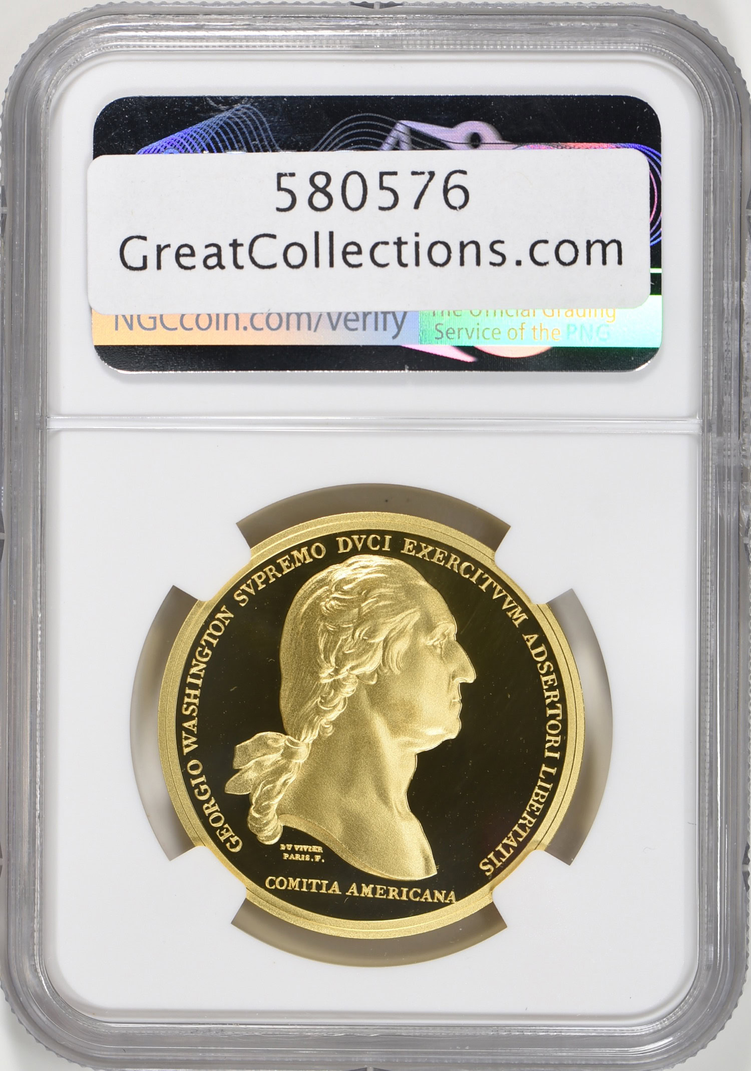 France 2015 Gold 1 oz. Restrike Washington Before Boston Monnaie