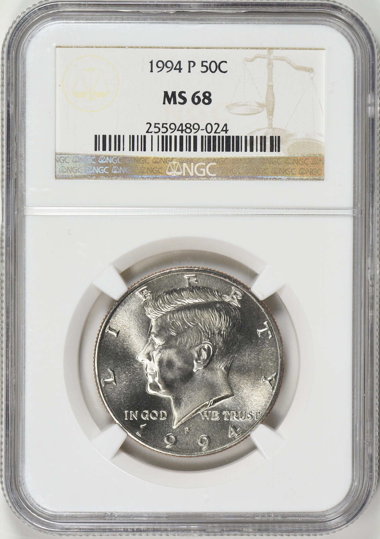 1994-P Kennedy Half Dollar NGC MS-68 (Item 582137