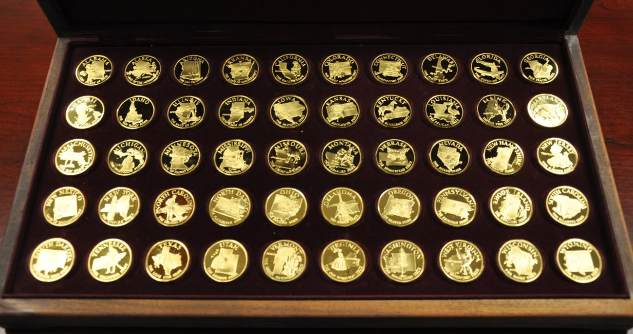 Franklin Mint - States of the Union Series struck in Silver
