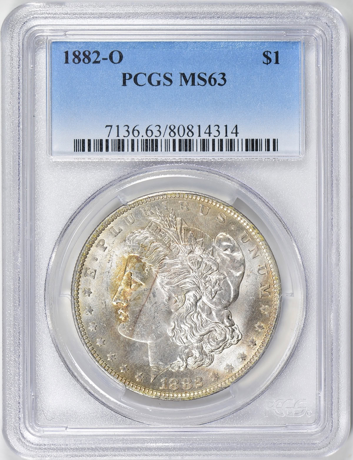 1882-O Morgan Silver Dollar PCGS MS-63 (Item 591239