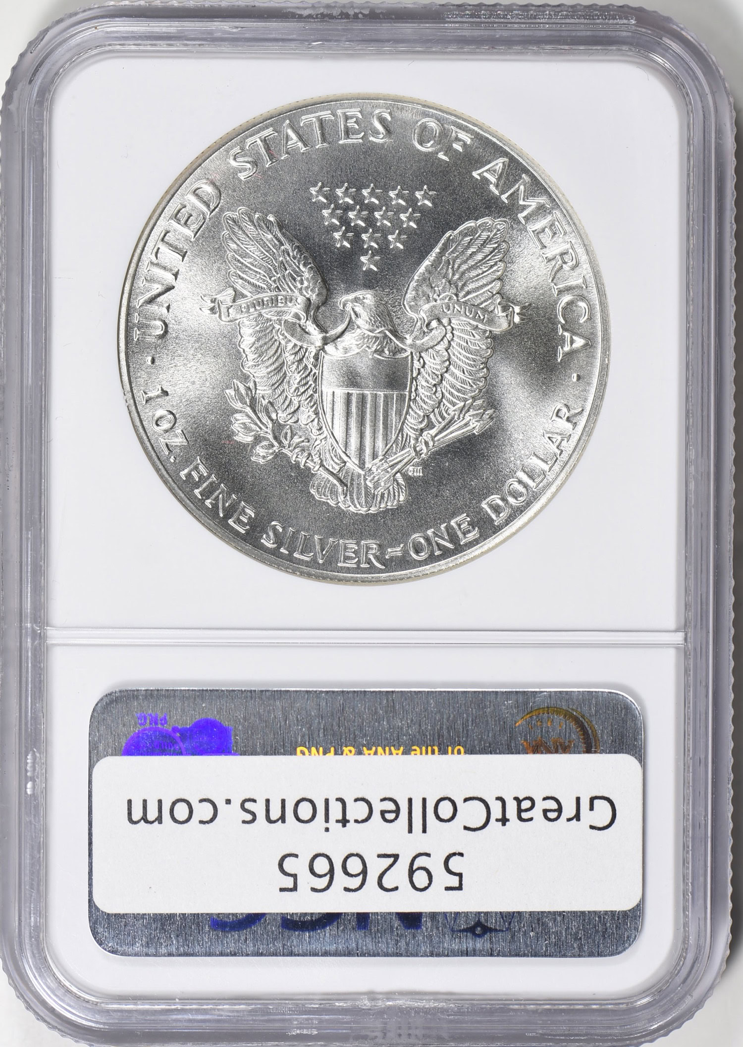 1986 $1 Silver Eagle NGC MS-69 (Windy City Monster Box Hoard