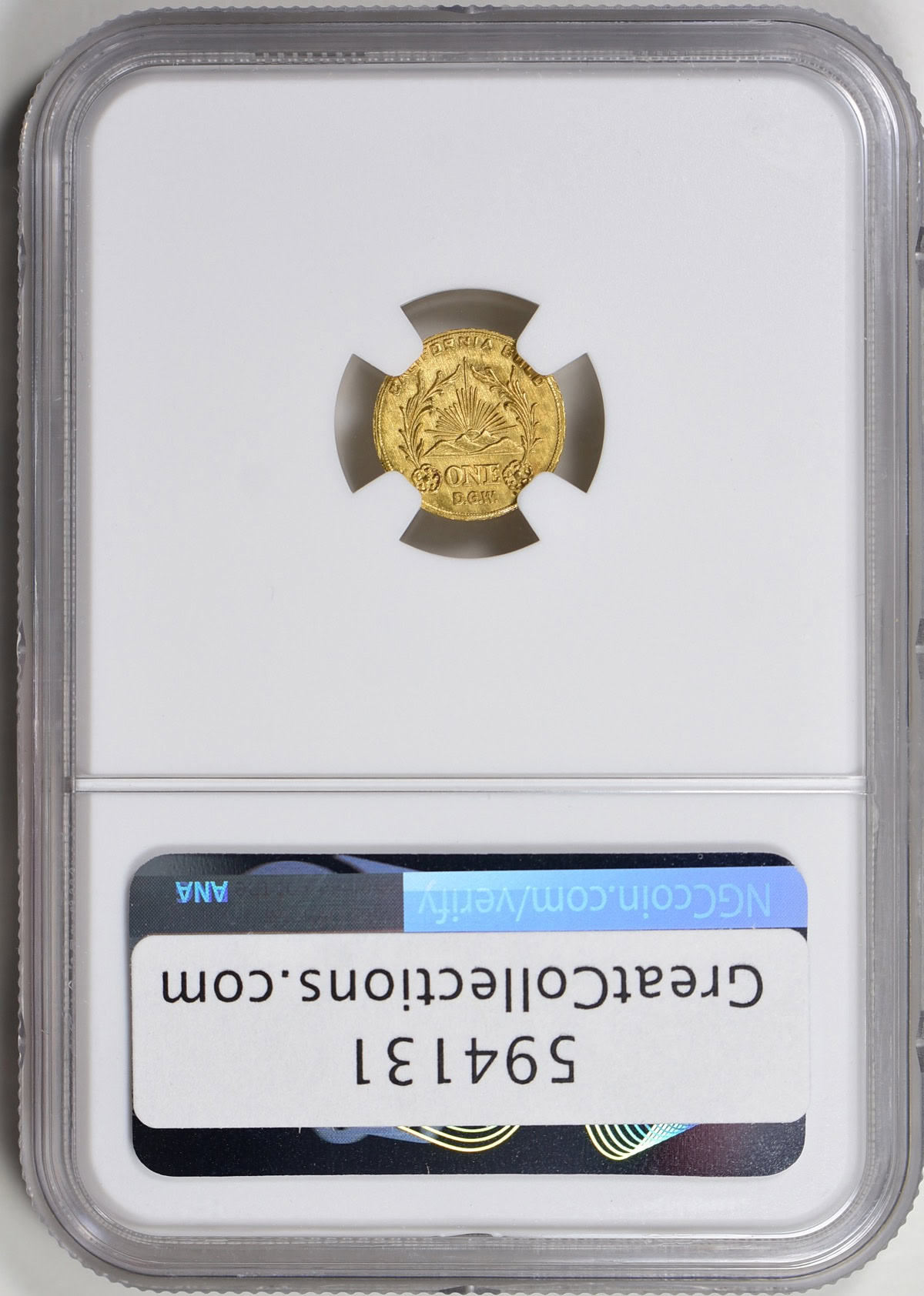1850-Dated California Gold Minerva 