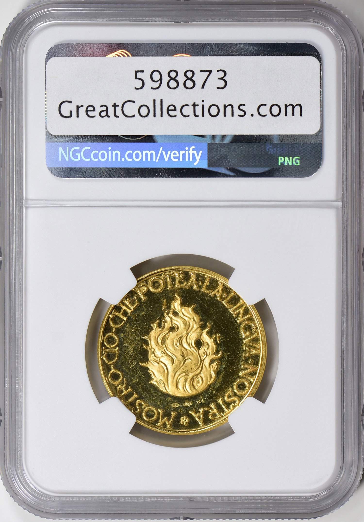 Italy 1965-NI Dante Alighieri 700th Anniversary of Birth Gold