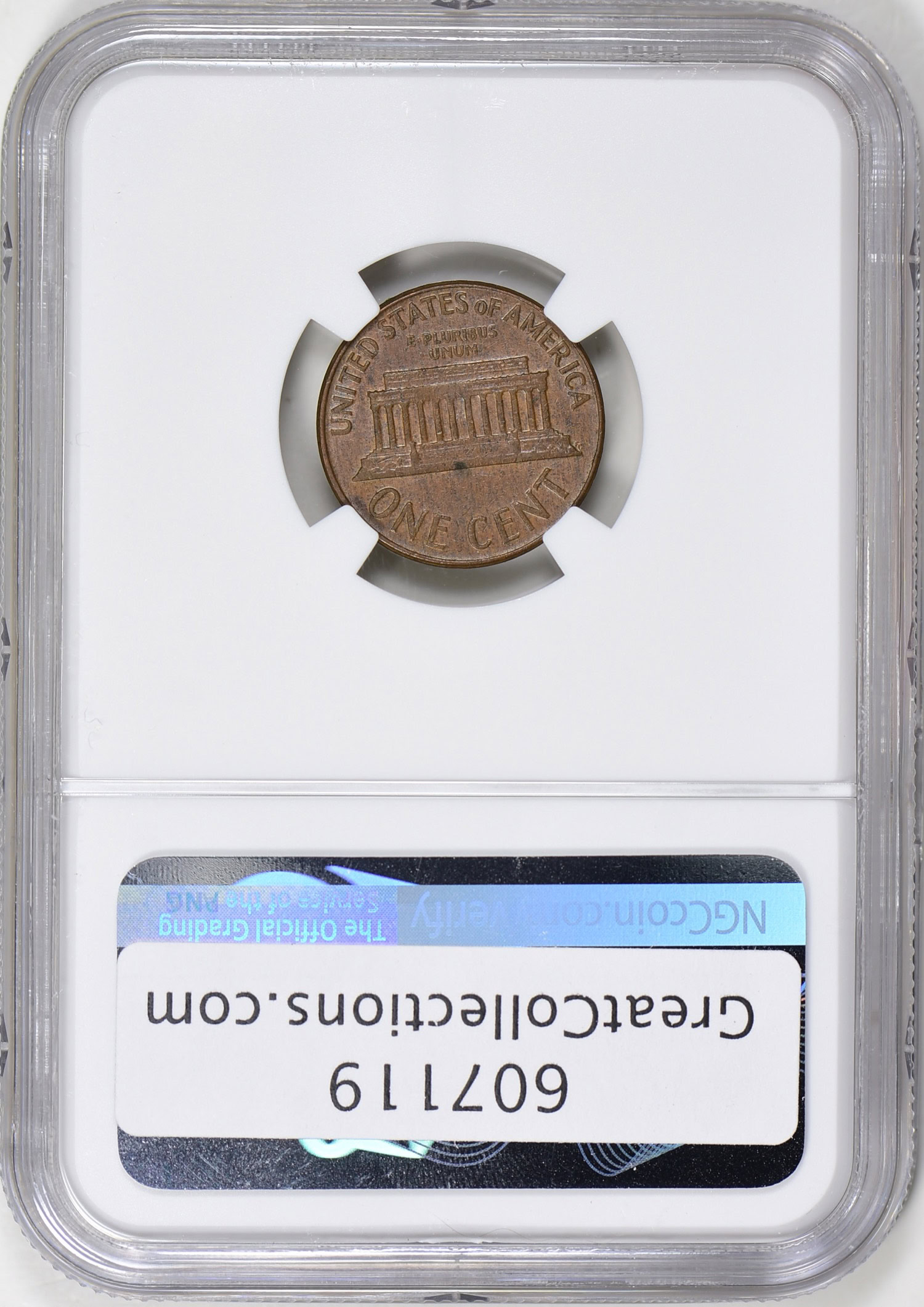Mint Error 1962-D Lincoln Cent Obverse Lamination NGC MS-62 | NGC