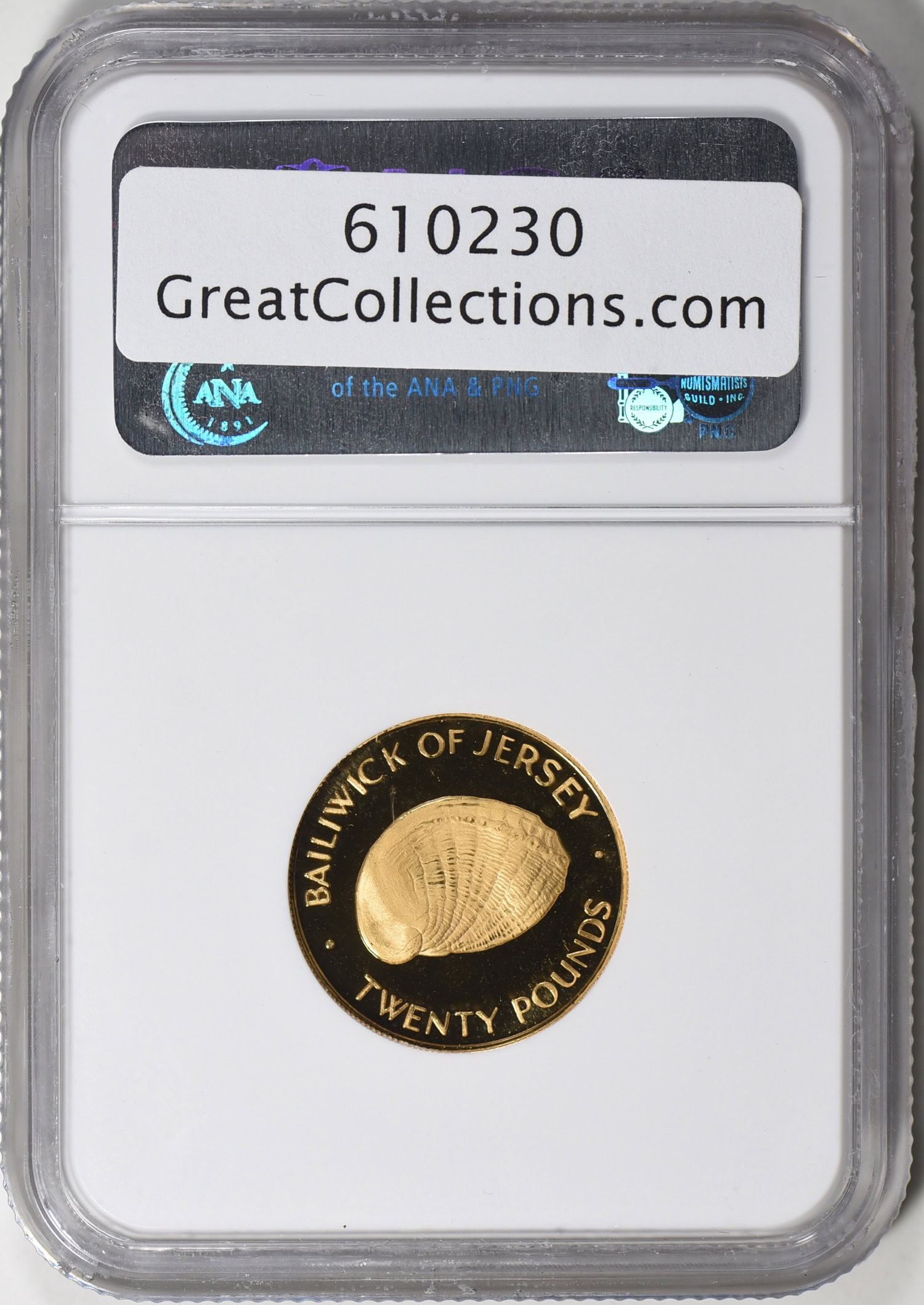 Jersey 1972 Gold 20 Pounds Elizabeth II & Philip 25th Wedding