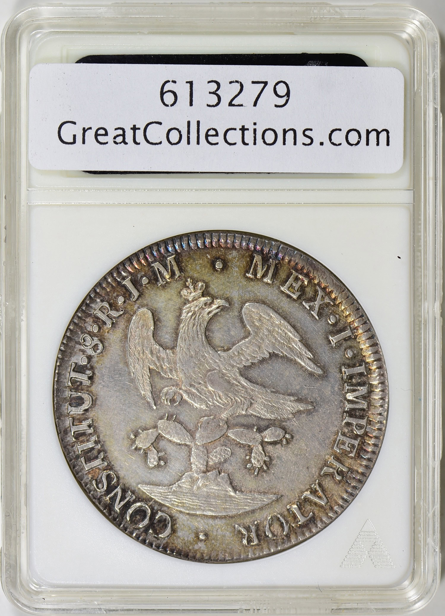 Mexico - Empire of Iturbide 1822-Mo JM Silver 8 Reales KM-307