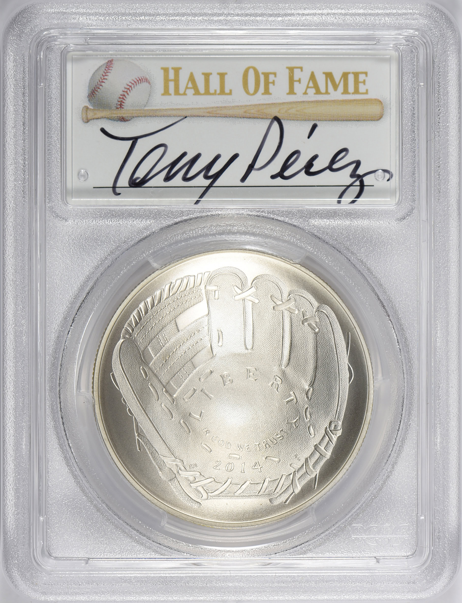 2014-P Baseball Hall of Fame Silver Dollar PCGS MS-70 (Tony Perez