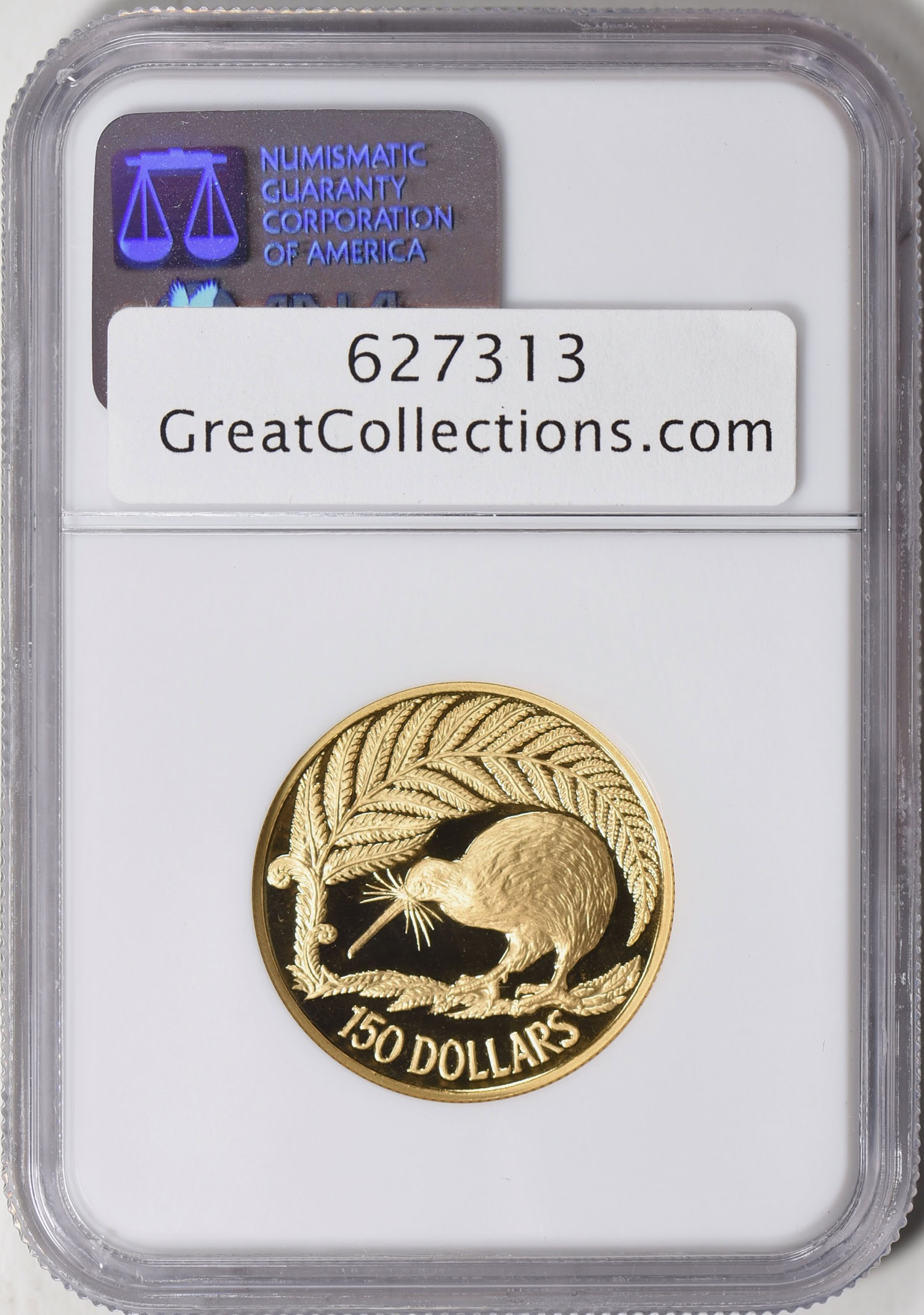 New Zealand 1990 Gold $150 Kiwi KM-77 NGC Proof-68 (AGW = 0.4997