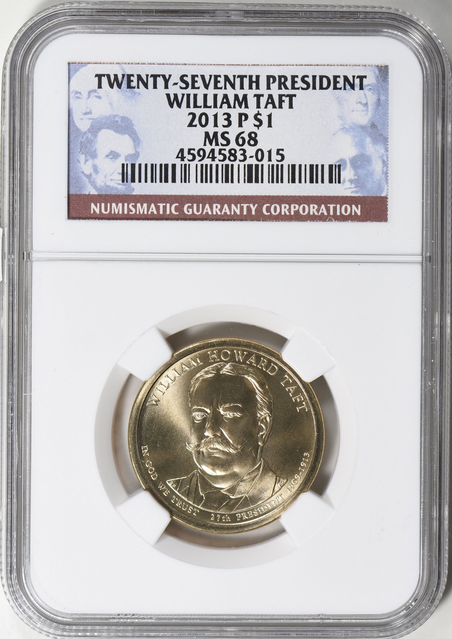 2013-P Presidential Dollar William H. Taft NGC MS-68 (Item 629825