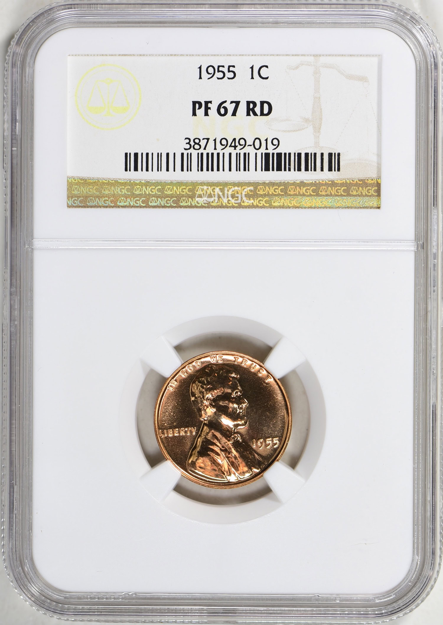 1955 1c-50c Proof Set NGC Proof-67 (5 Coins) (Item 639502