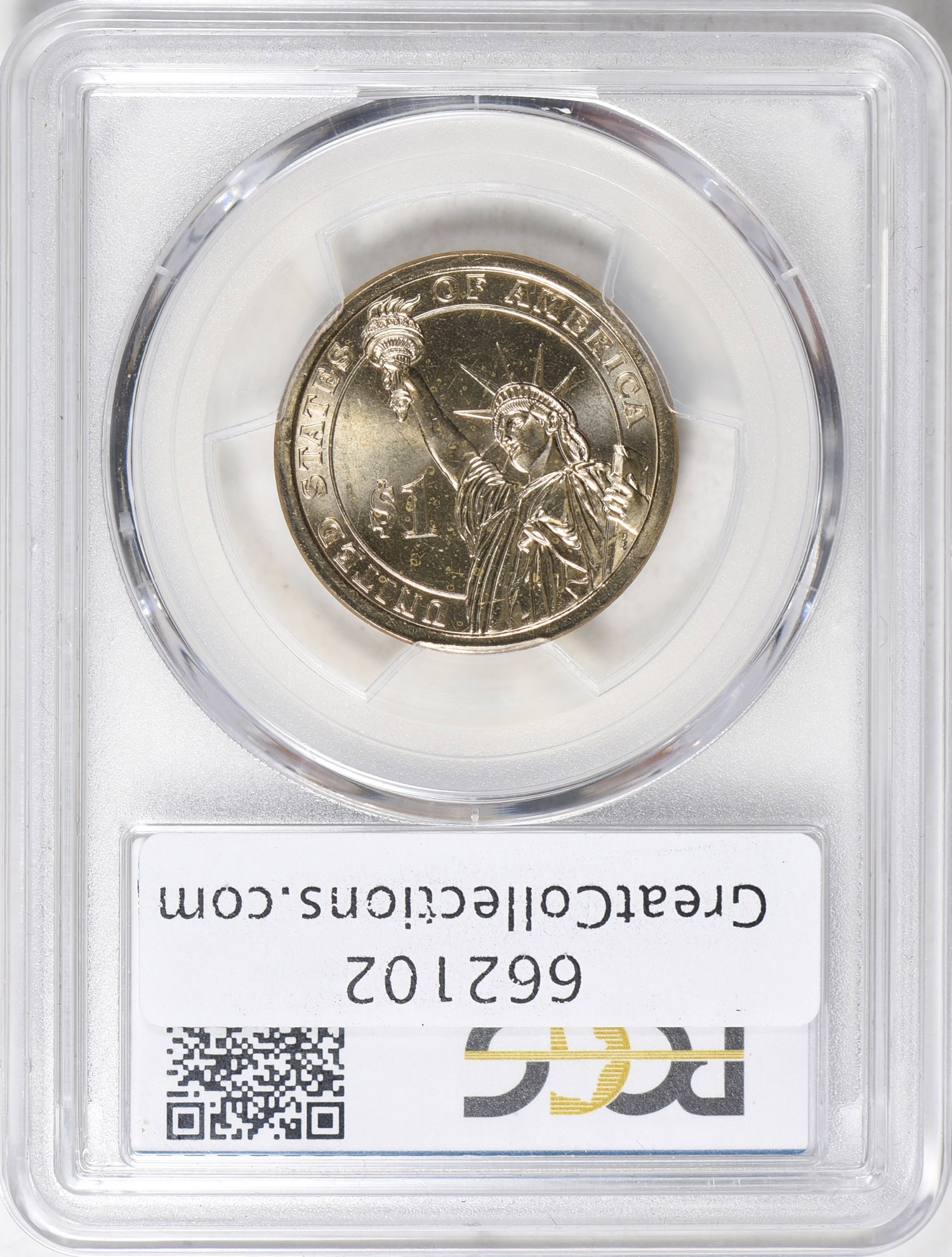 Mint Error (2016) $1 Presidential Dollar Ronald Reagan Missing