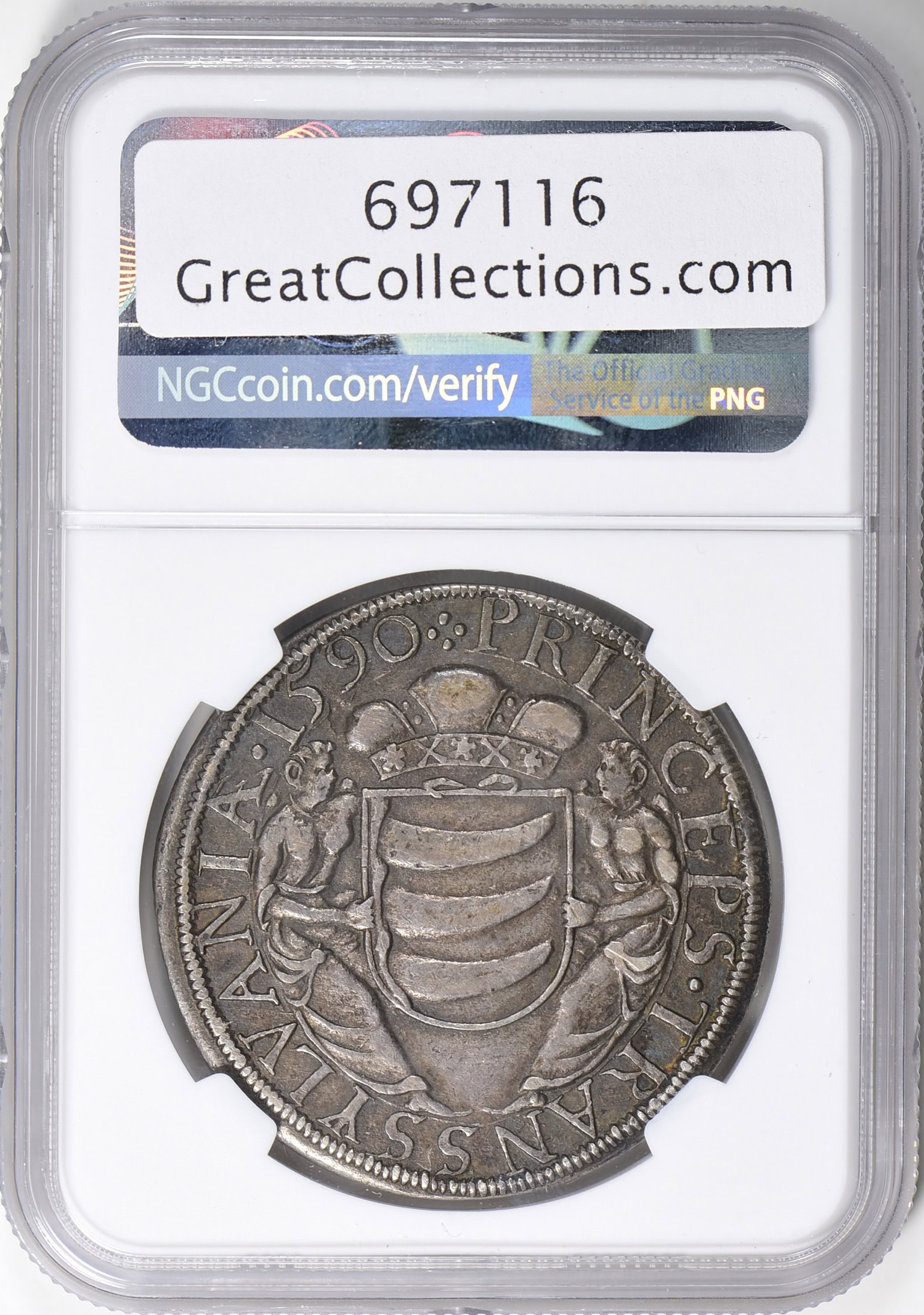 Hungary - Transylvania 1590 Silver Thaler Dav-8802 Nagybanya Mint