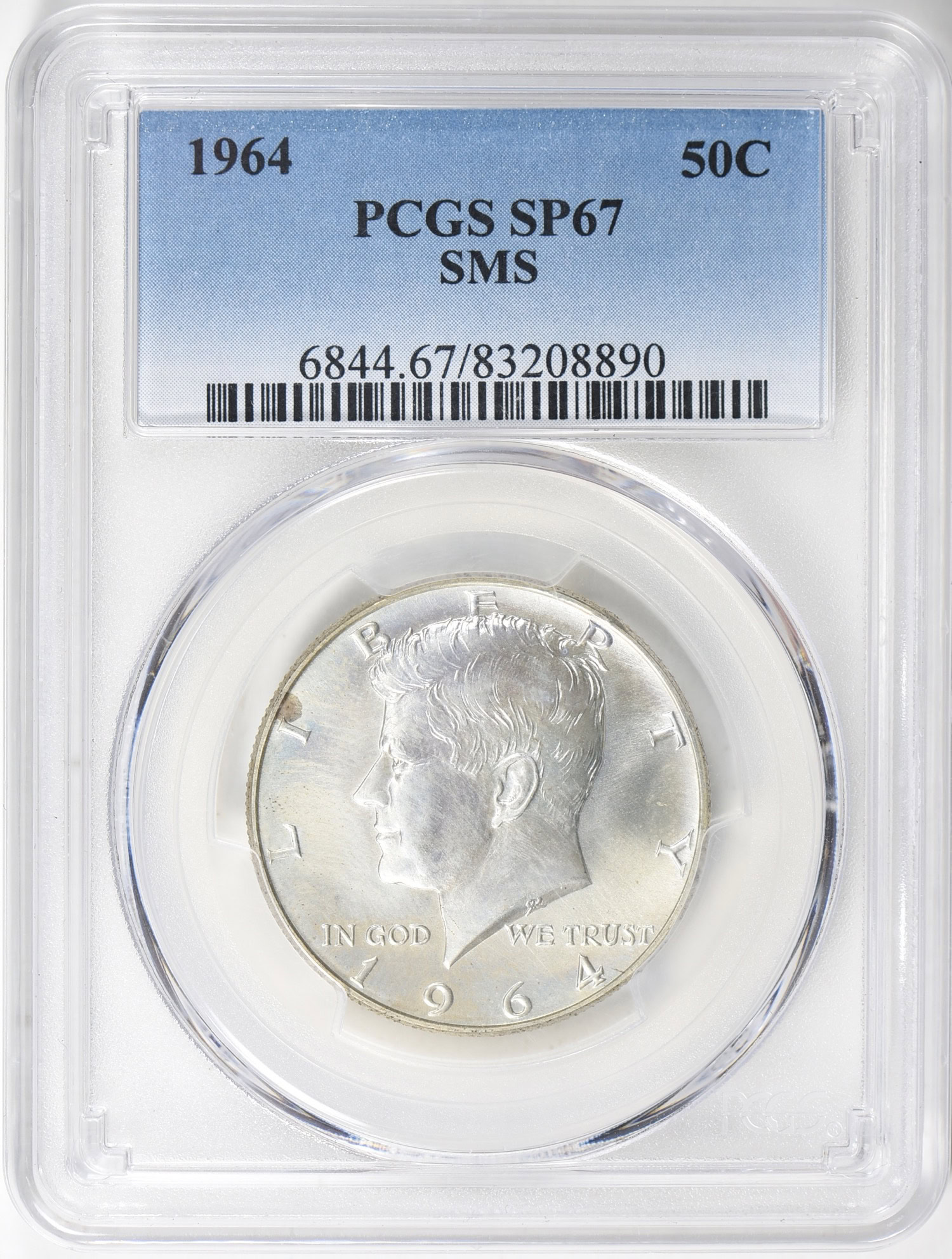1964 Kennedy Half Dollar SMS PCGS SP-67 (Item 697949